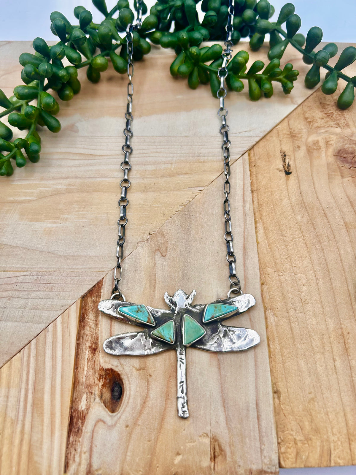 Jude Candelania Kingman Turquoise & Sterling Silver Necklace