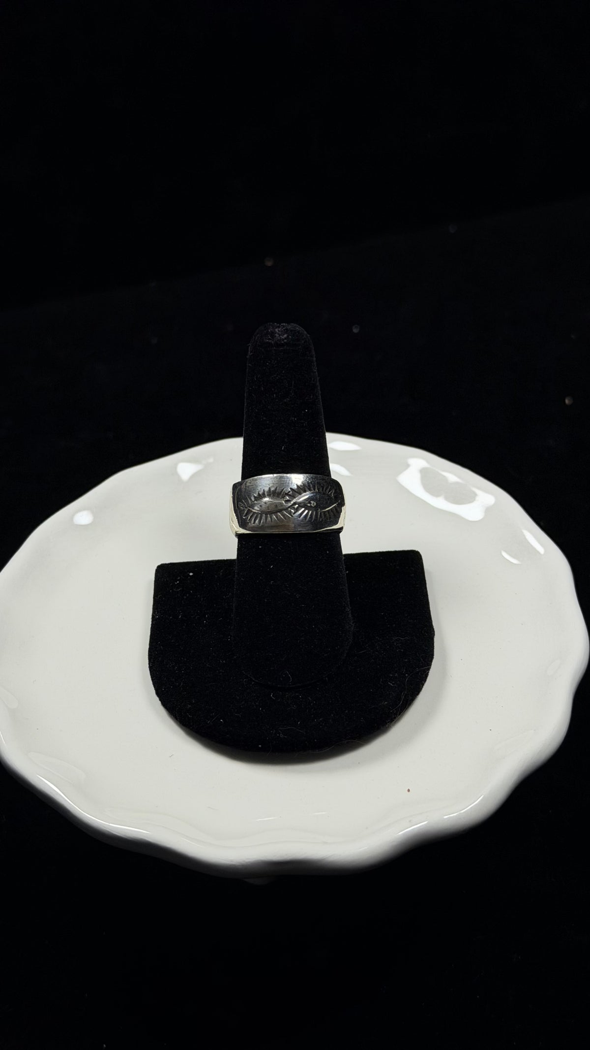 Navajo Made Sterling Silver Band Ring