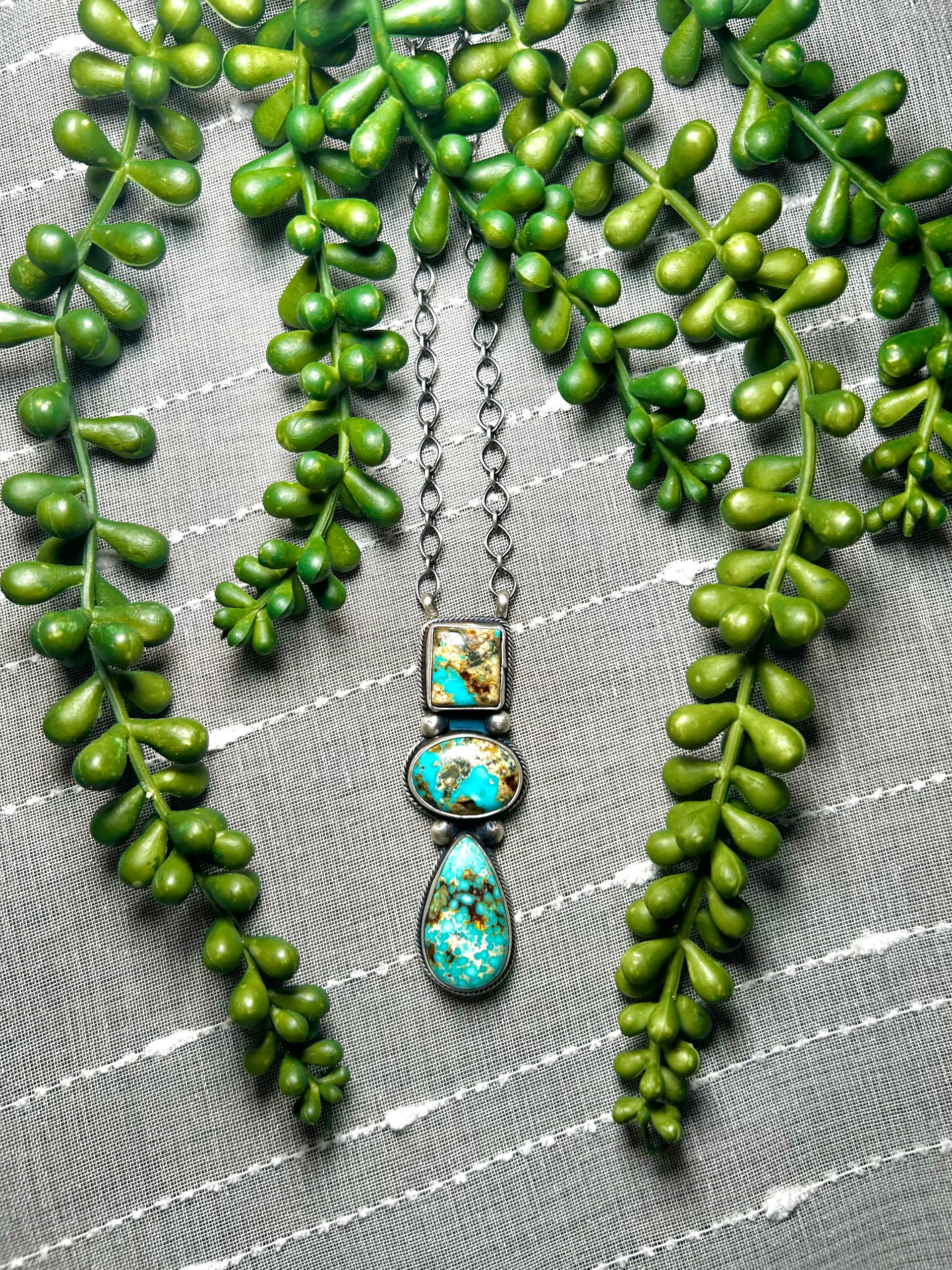 Travis Jim Royston Turquoise & Sterling Silver Necklace