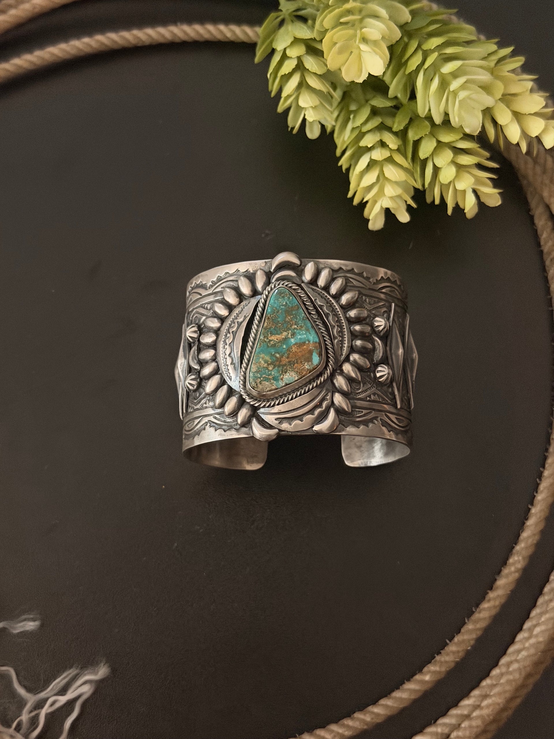Danny Clark Royston Turquoise & Sterling Silver Cuff Bracelet
