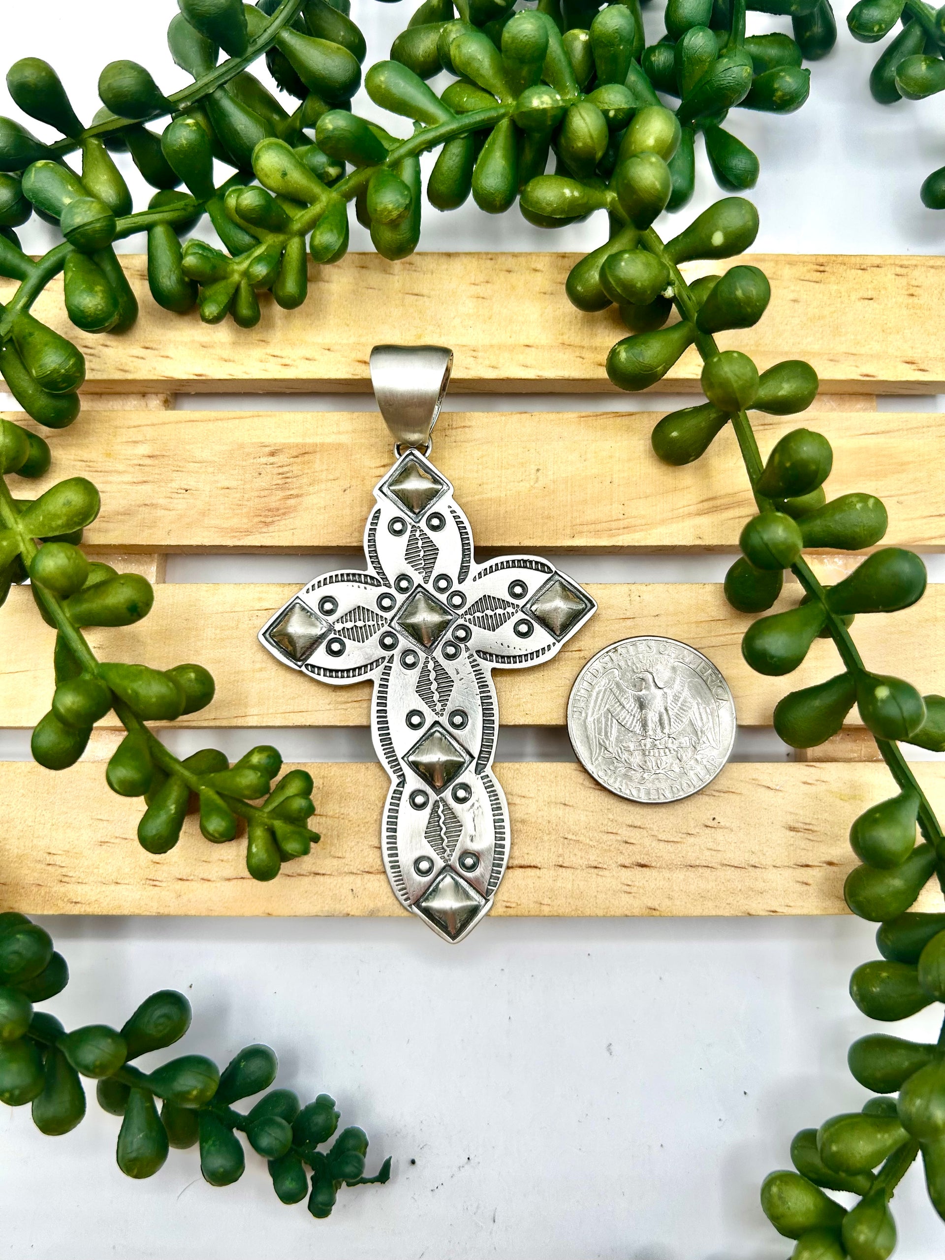 Navajo Made Sterling Silver Pendant