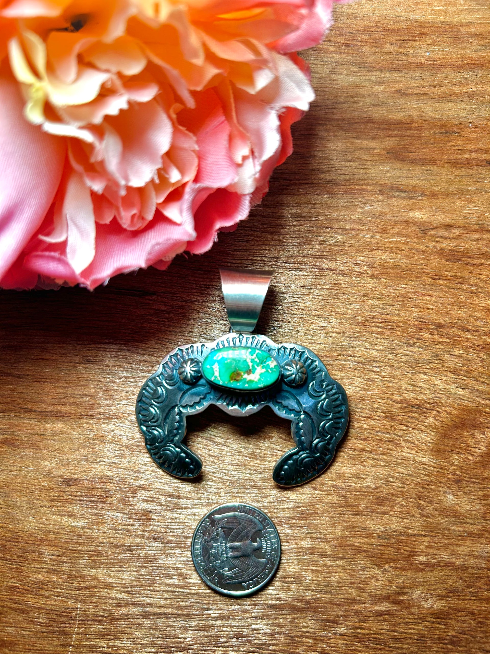 Chimney Butte Sonoran Gold & Sterling Silver Pendant