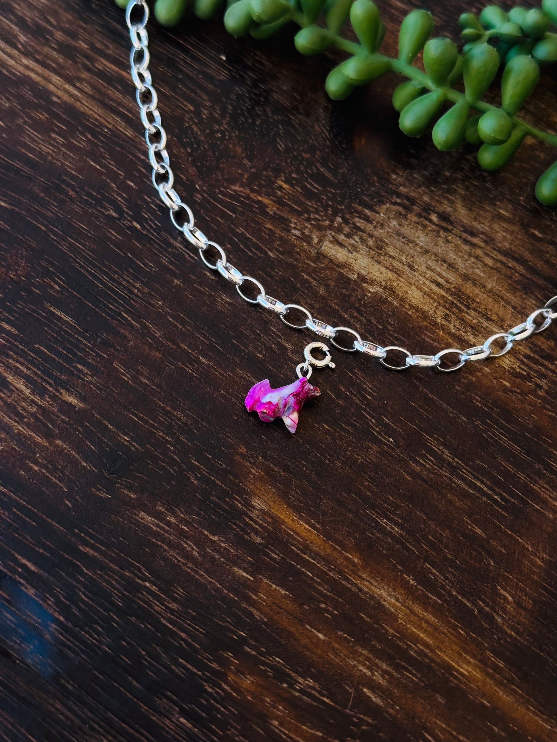 Navajo Made Mohave Turquoise & Sterling Silver Charms