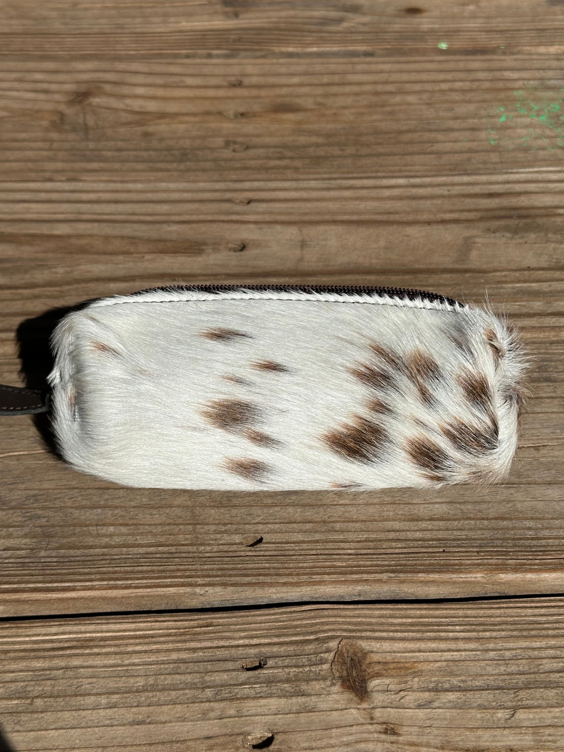 Genuine Leather & Cowhide Sun Glass Holder