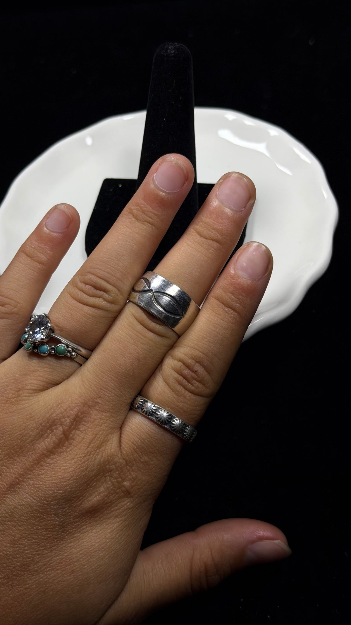 Navajo Made Sterling Silver Band Ring