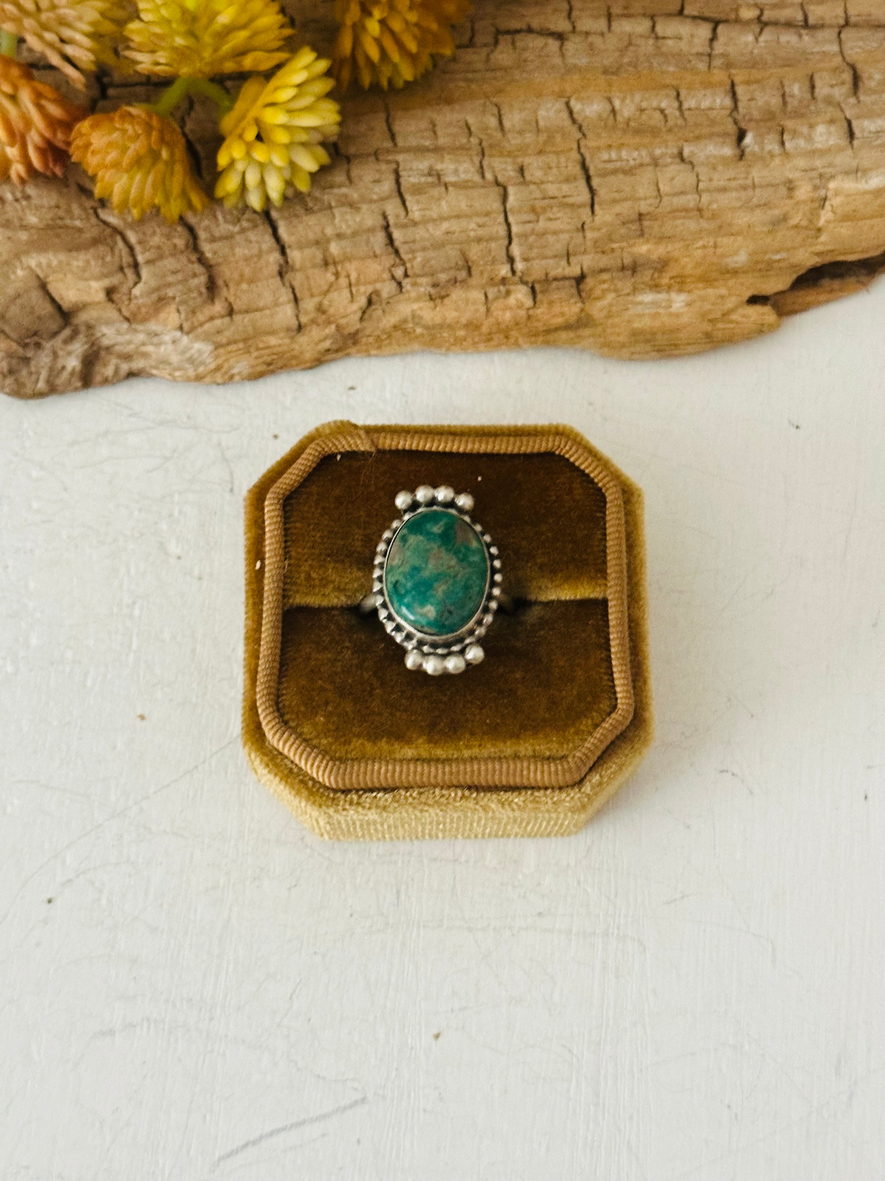 Navajo Made Turquoise & Sterling Silver Ring