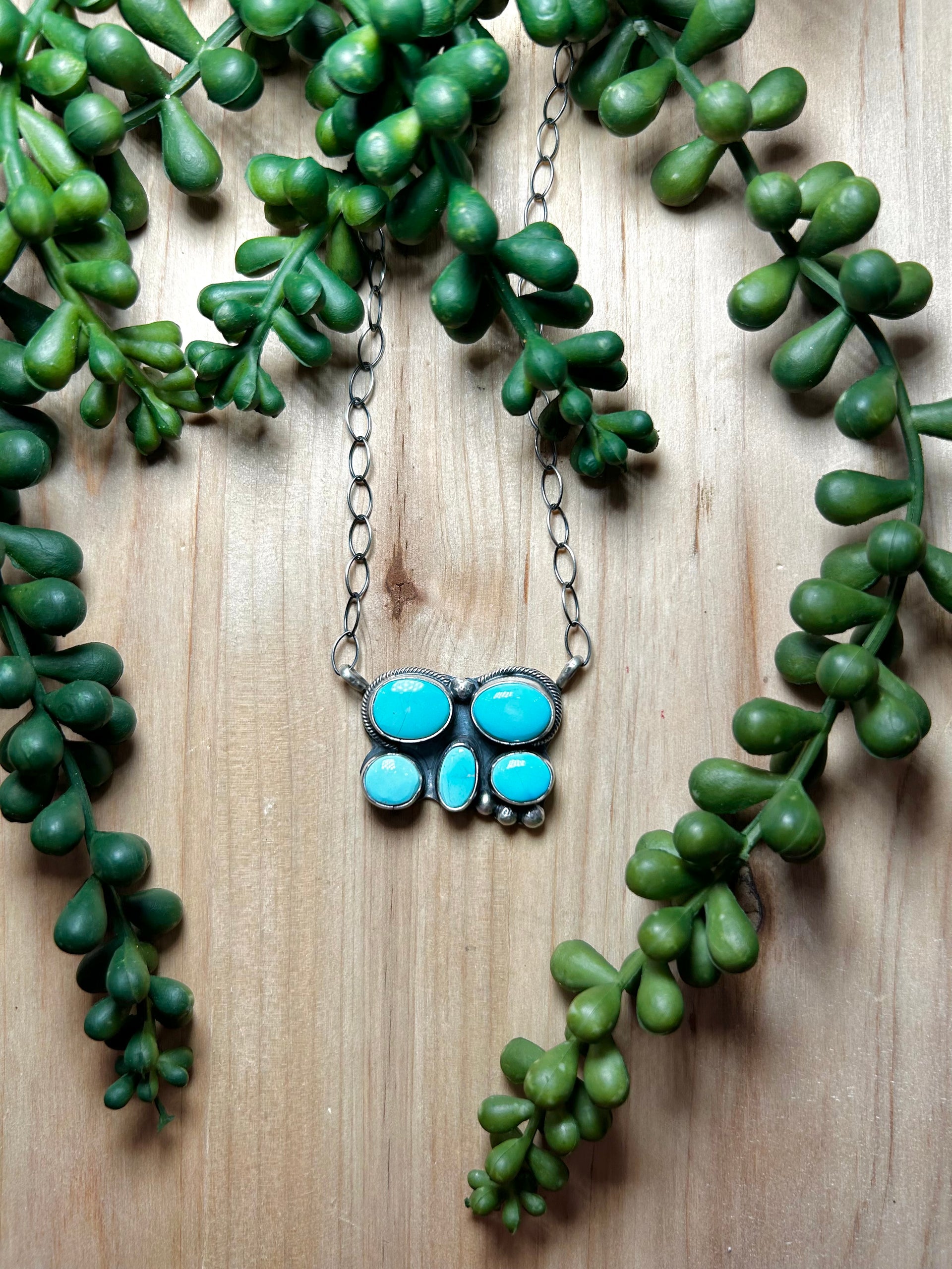 Talia Benally Blue Ridge Turquoise & Sterling Silver Necklace