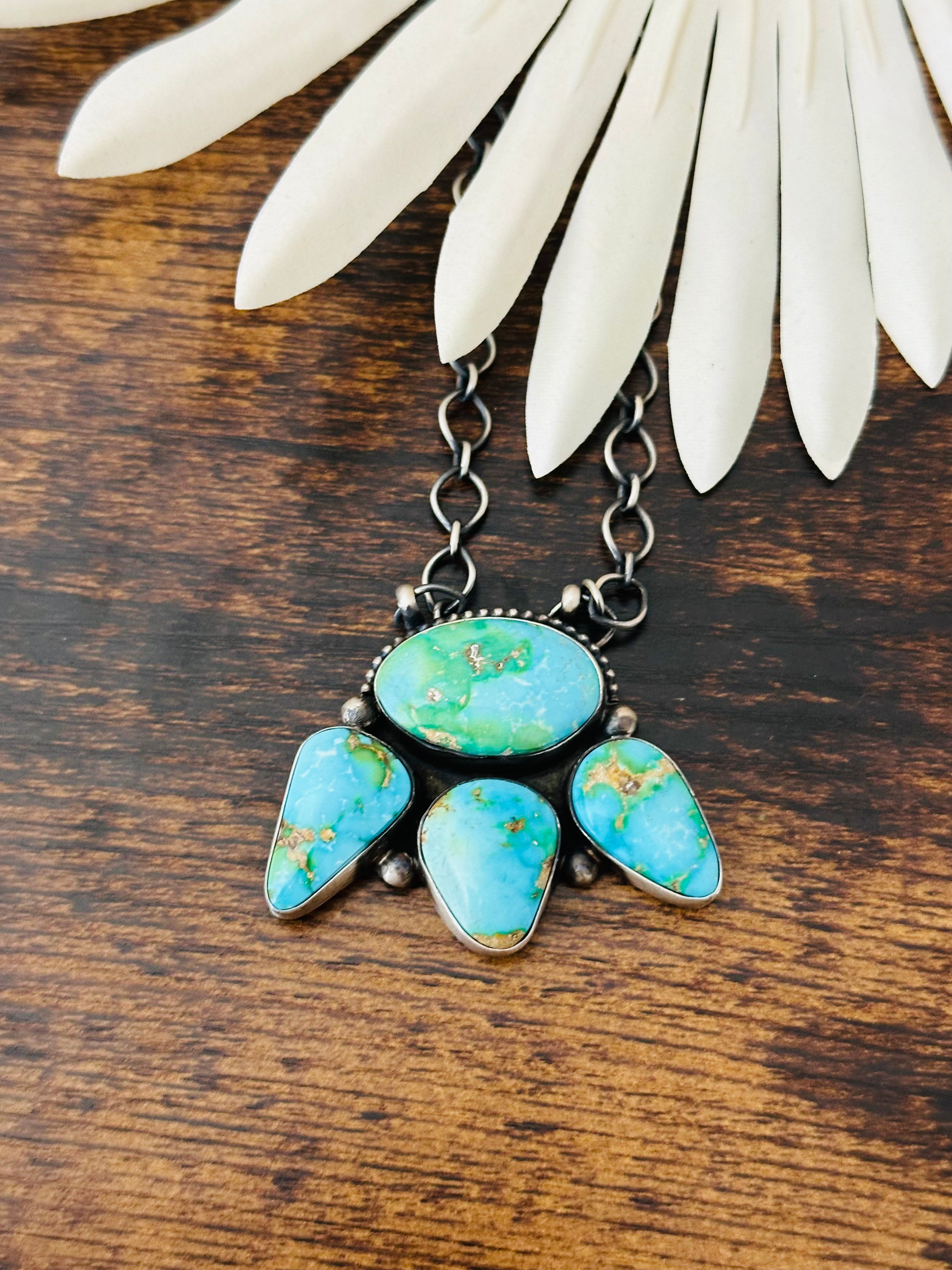 Paul Livingston Sonoran Mountain Turquoise & Sterling Silver Necklace