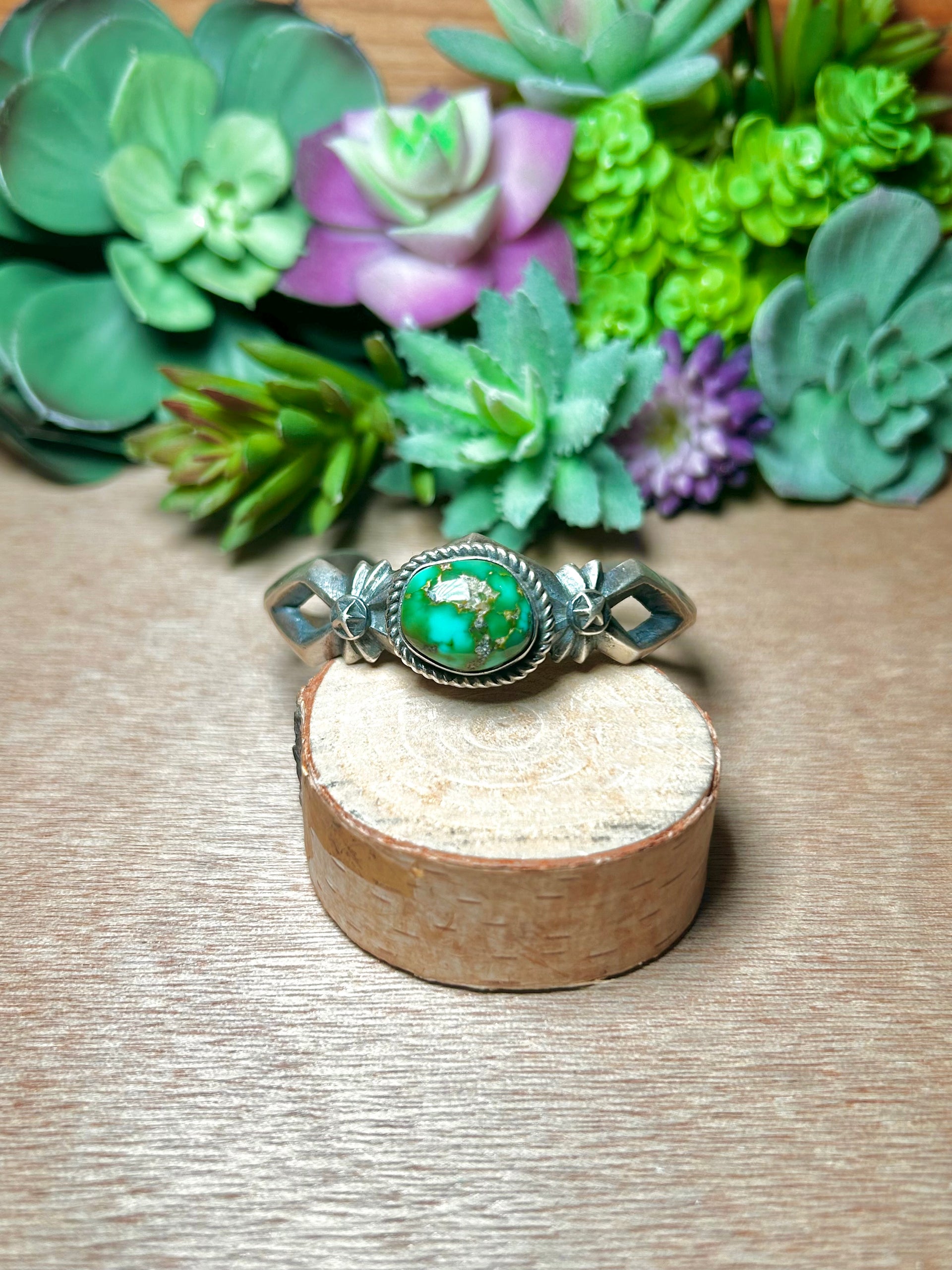 Chimney Butte Sonoran Mountain Turquoise & Sterling Silver Cuff Bracelet