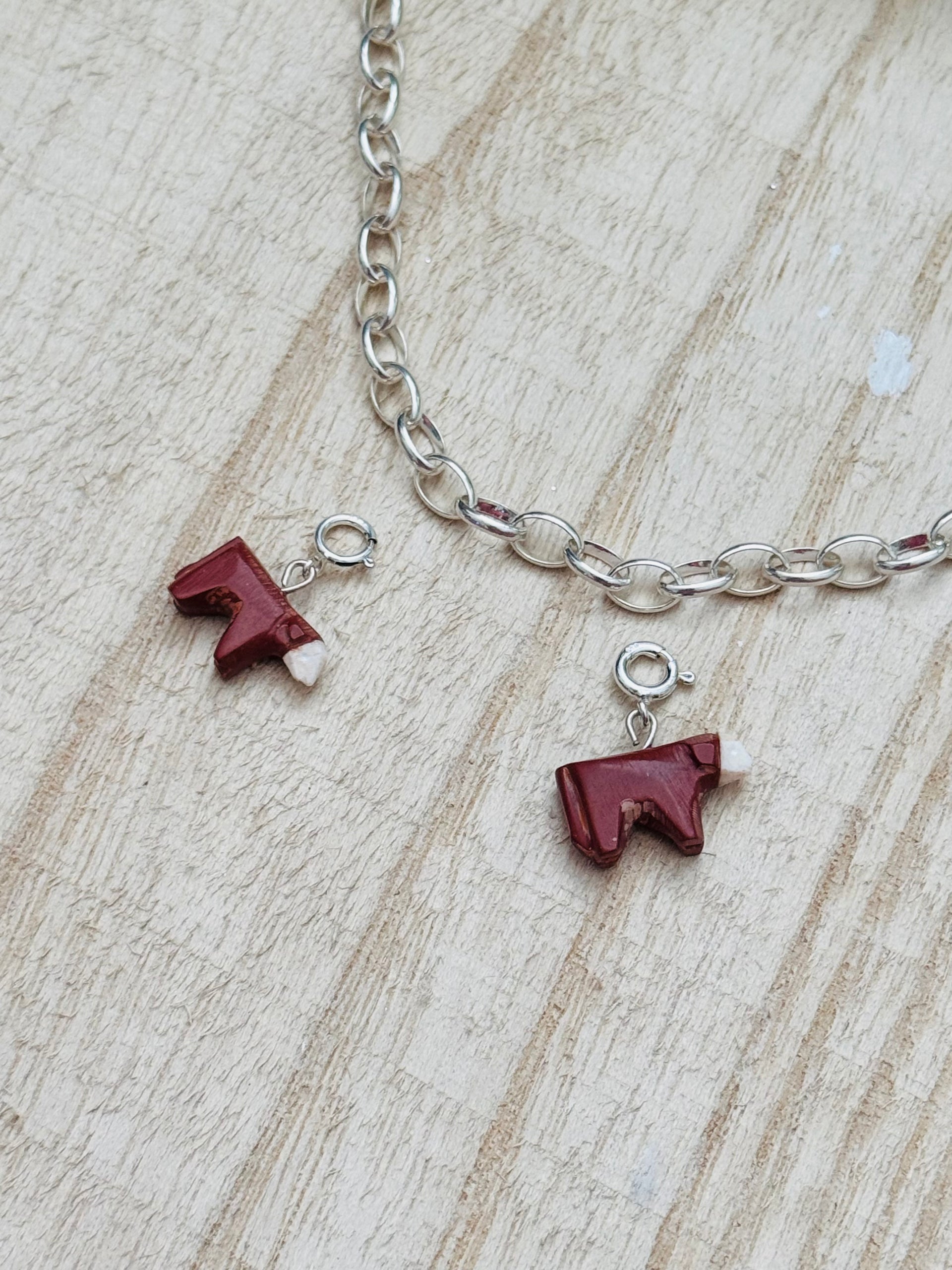 Navajo Made Sterling Silver Hereford Cow Charms