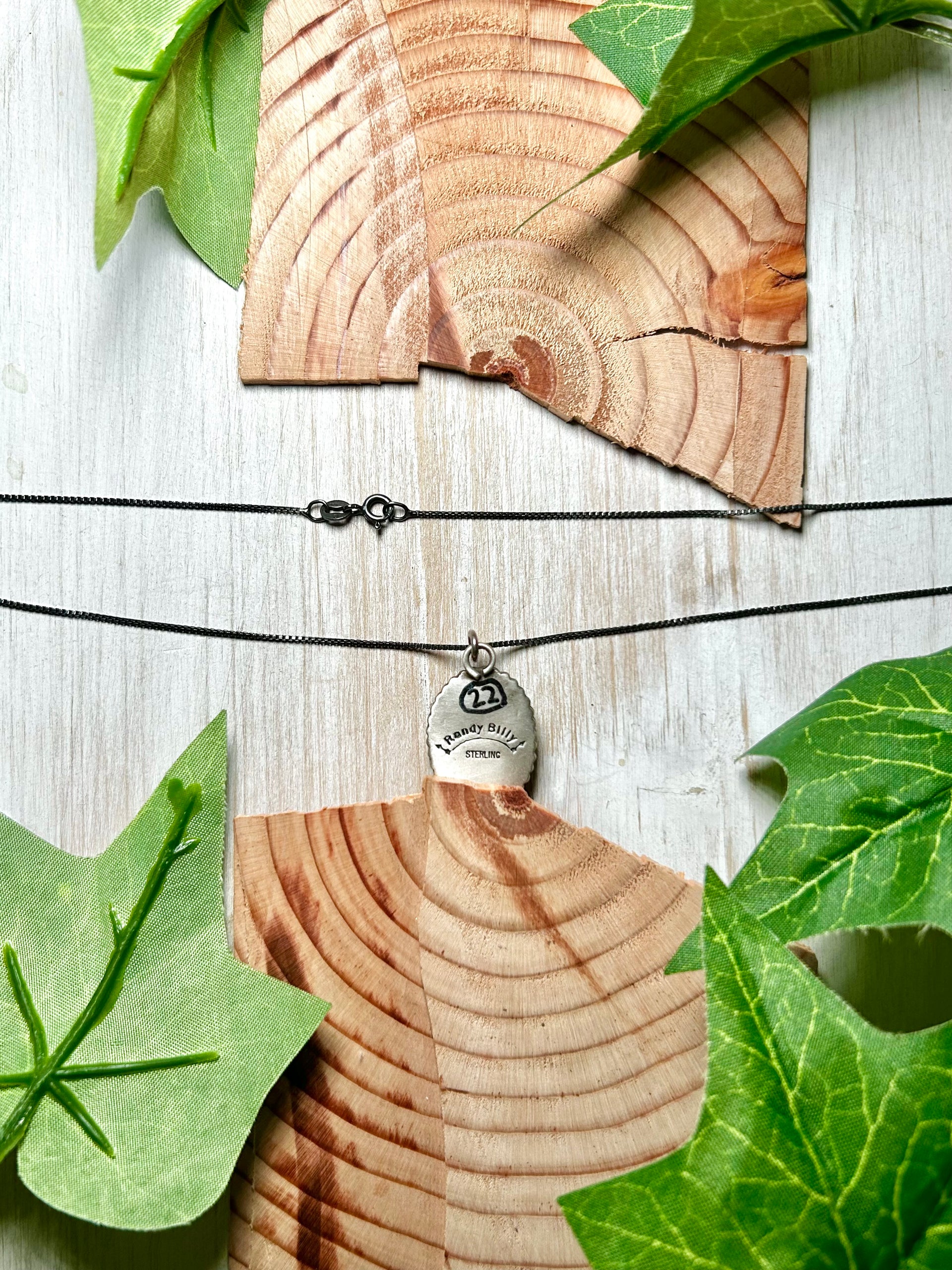 Randy Billy Sonoran Gold Turquoise & Sterling Silver Necklace