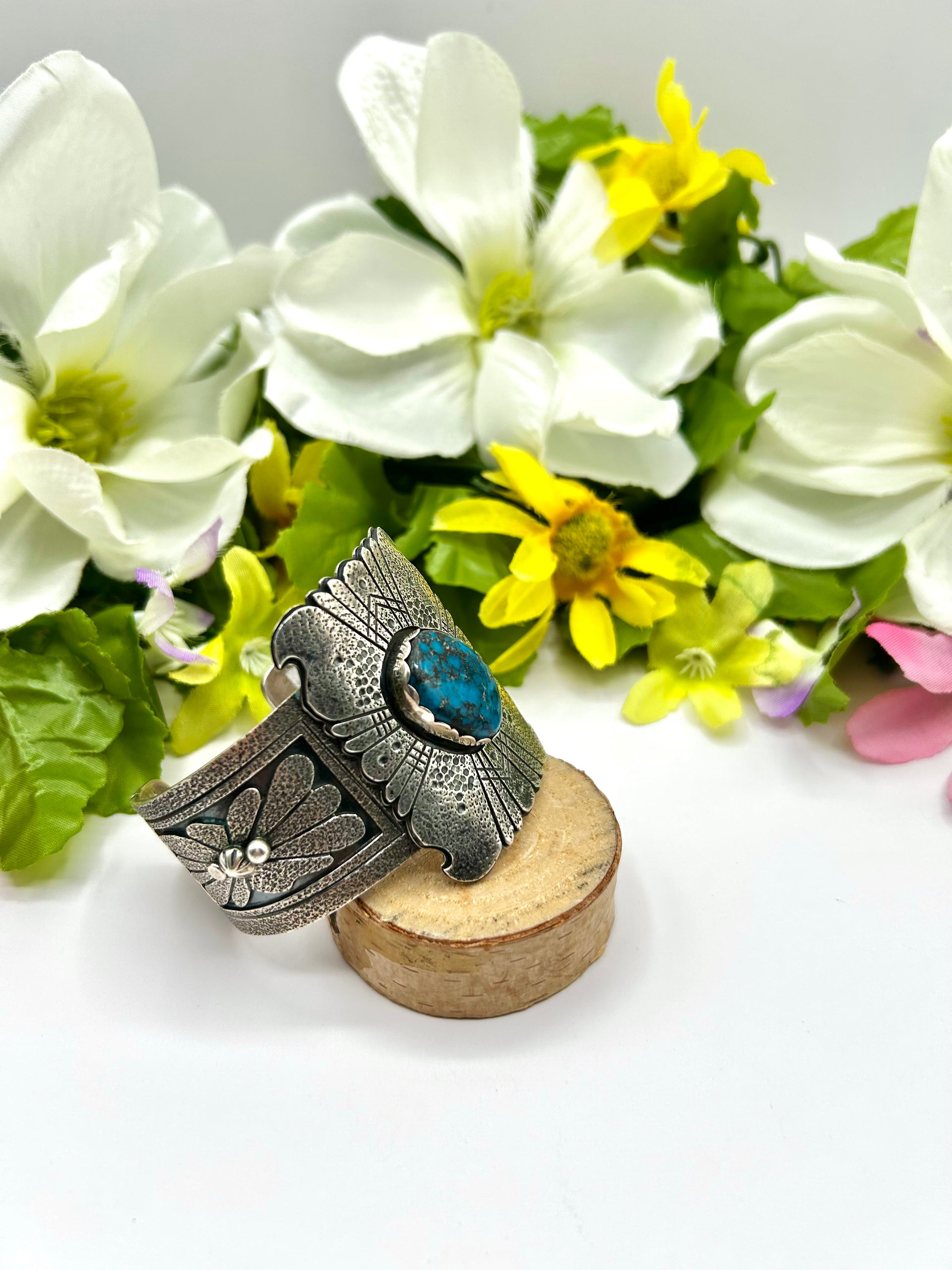 Mathilda Benally Moreni Turquoise & Sterling Silver Cuff Bracelet