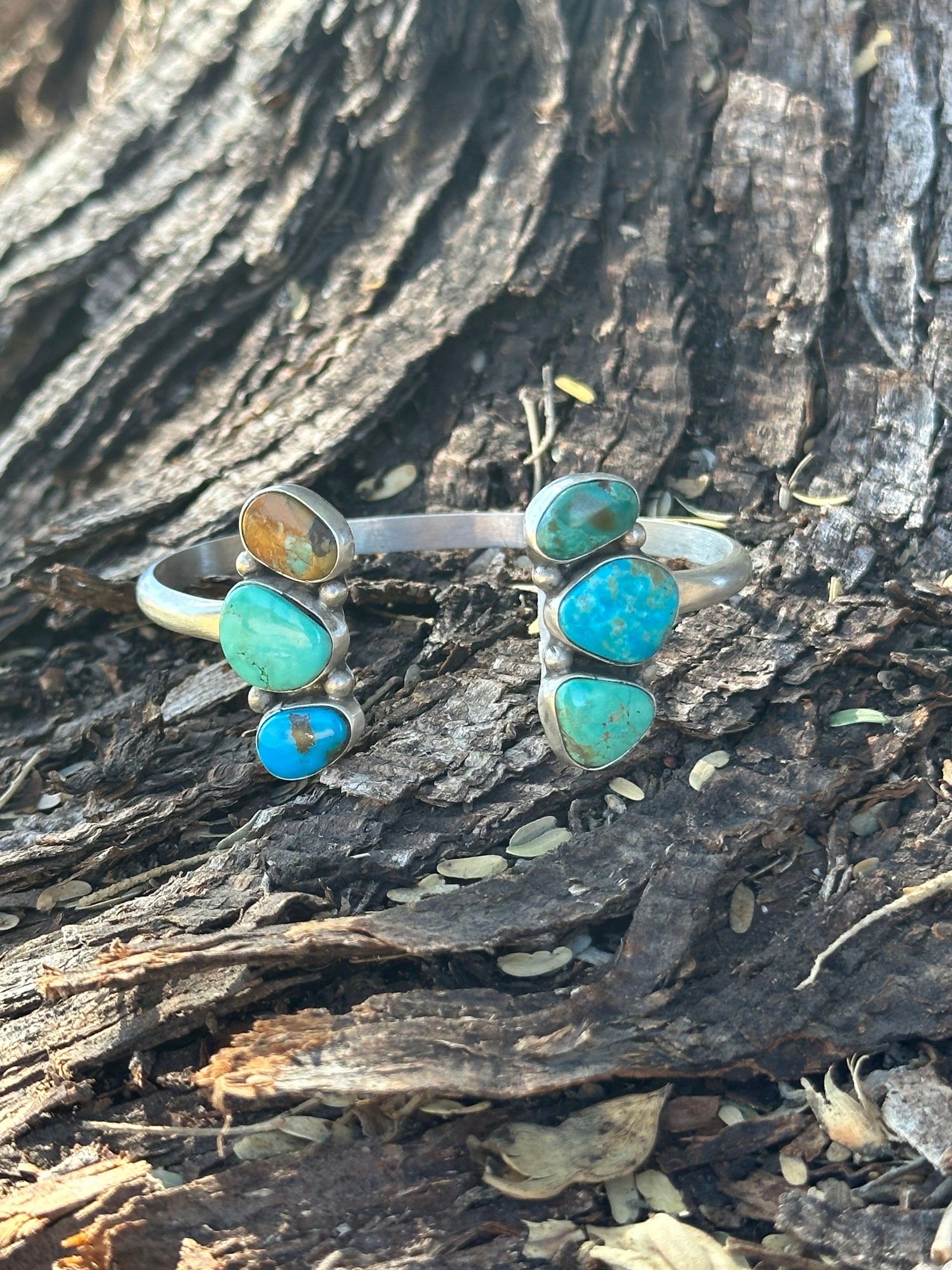 Geraldine James Kingman Turquoise & Sterling Silver Cuff Bracelet