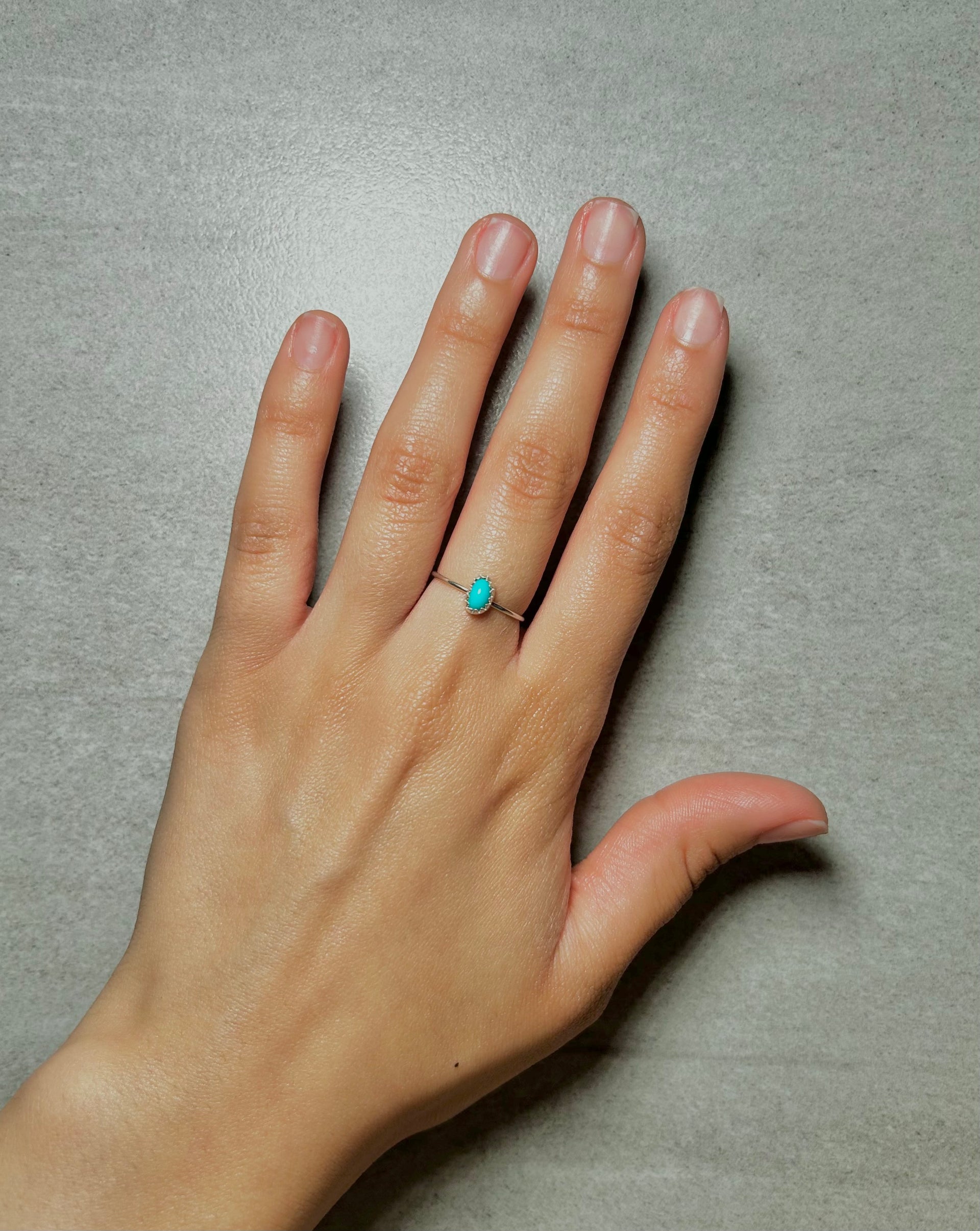 Navajo Made Kingman Turquoise & Sterling Silver Ring