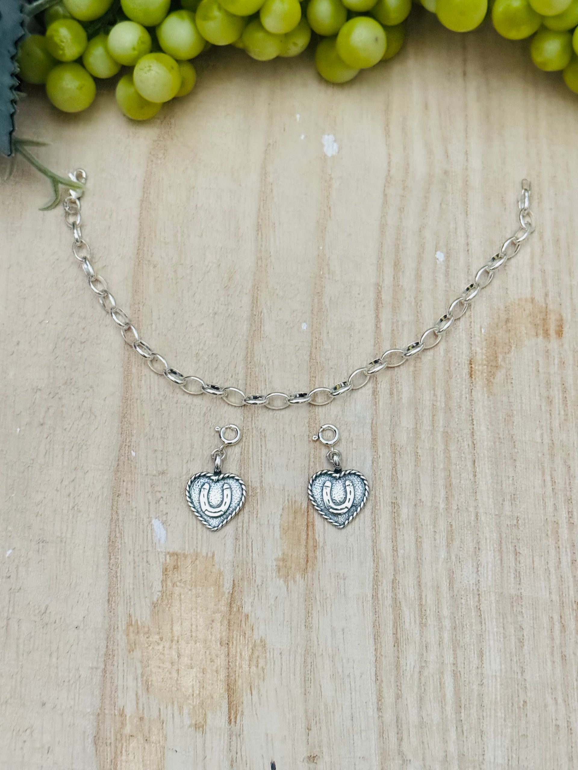 Navajo Made Sterling Silver Horse Shoe Cast Charms