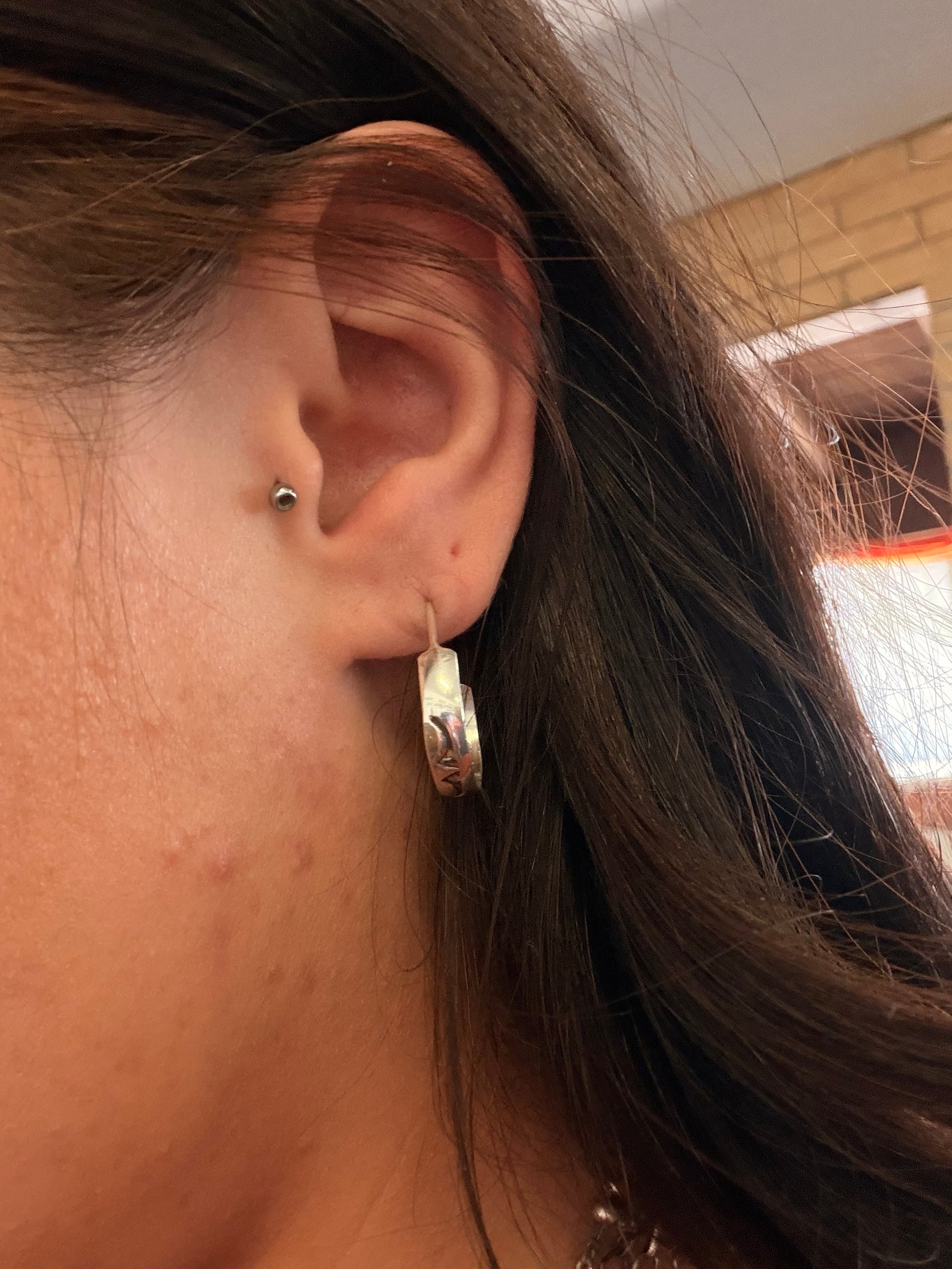 Navajo Made Sterling Silver Post Earrings