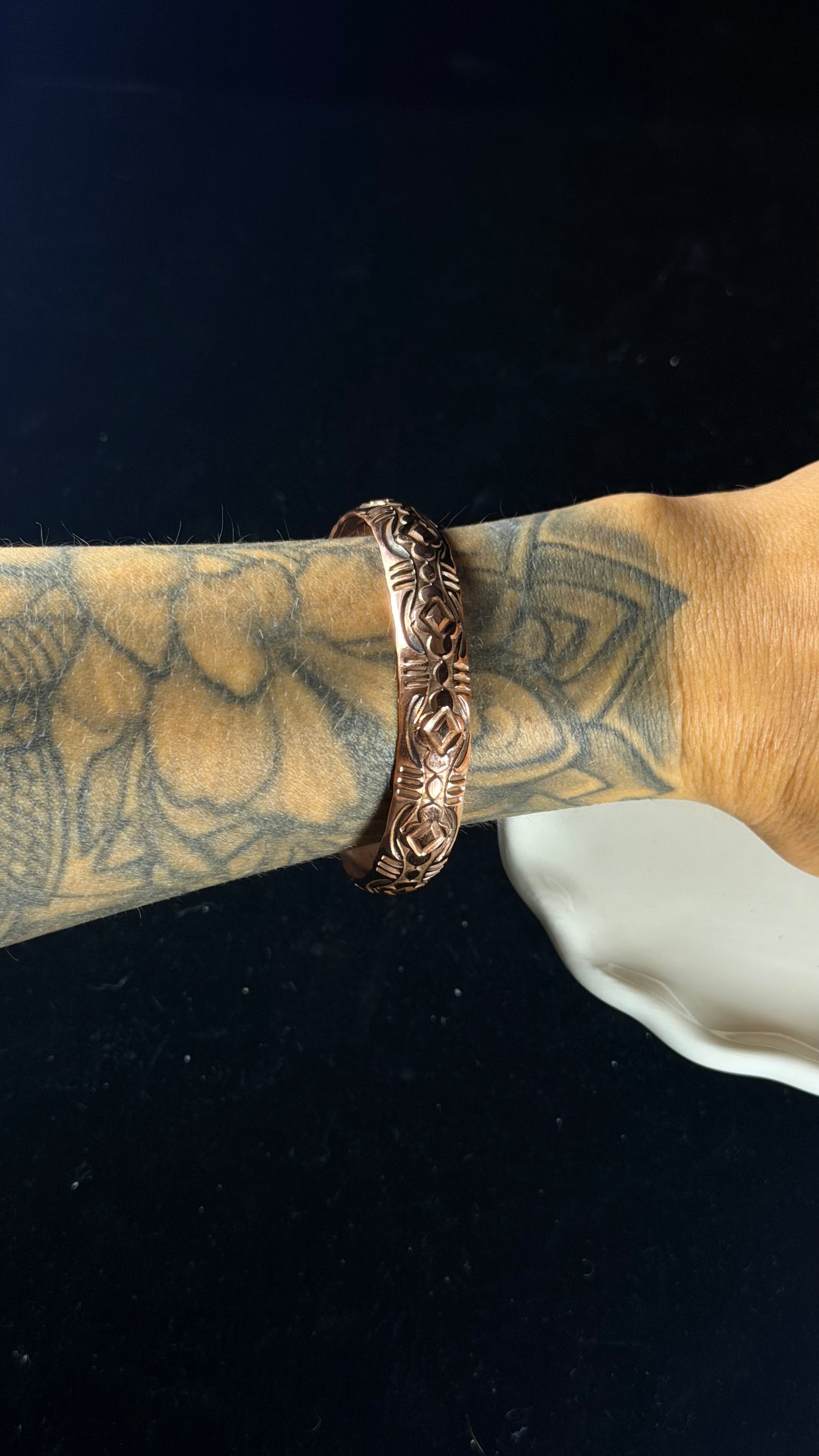 Navajo Made Copper Cuff Bracelet