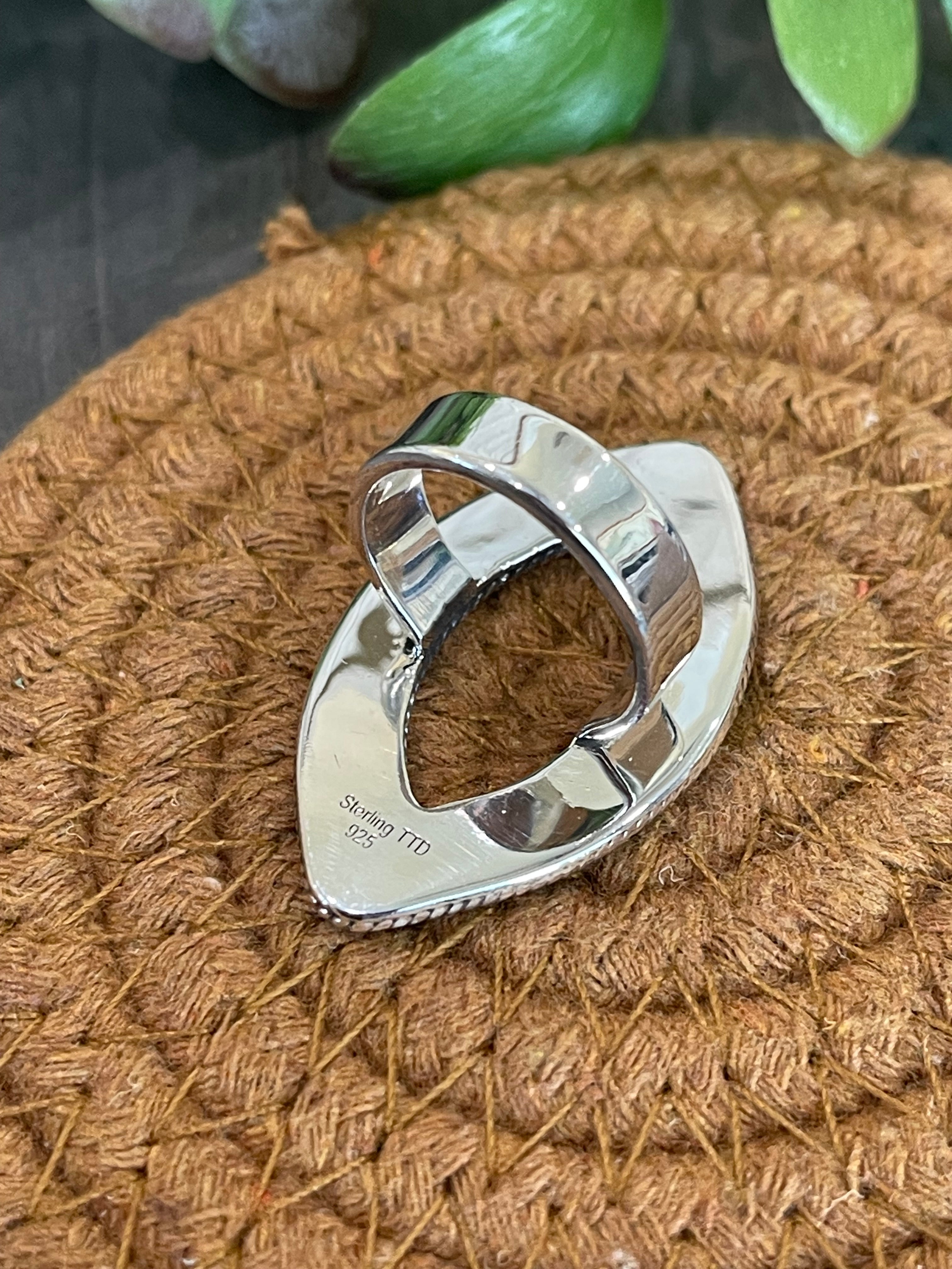 Southwest Handmade Sterling Silver Ball Ring