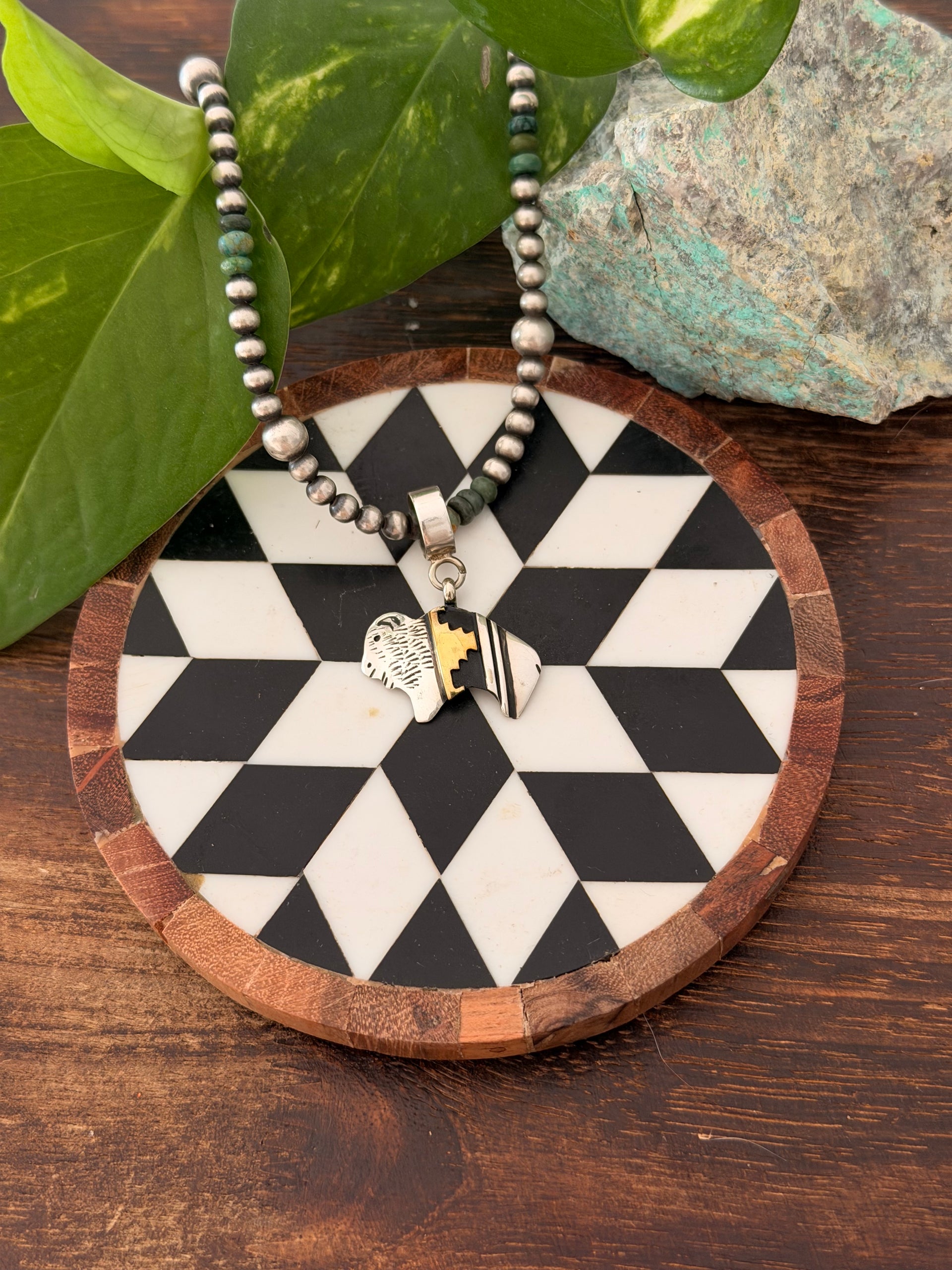 Tommy & Rose Singer Sterling Silver Buffalo Pendant