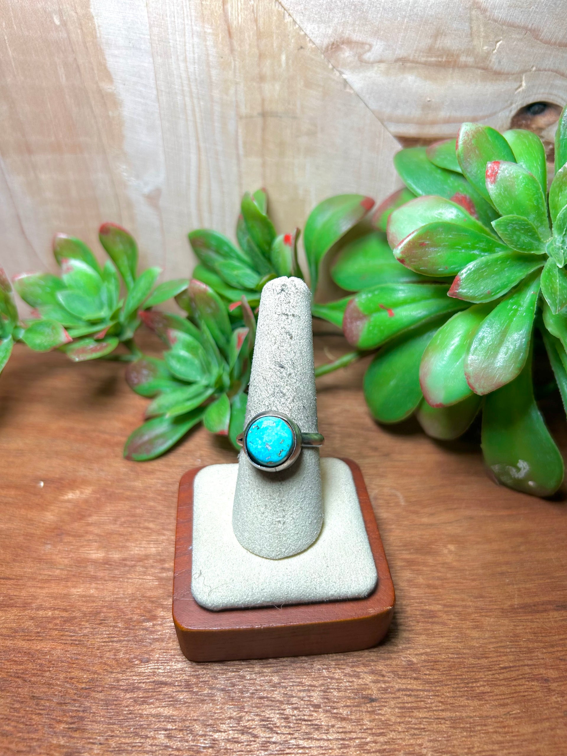 Scott Skeets Kingman Turquoise & Sterling Silver Adjustable Ring