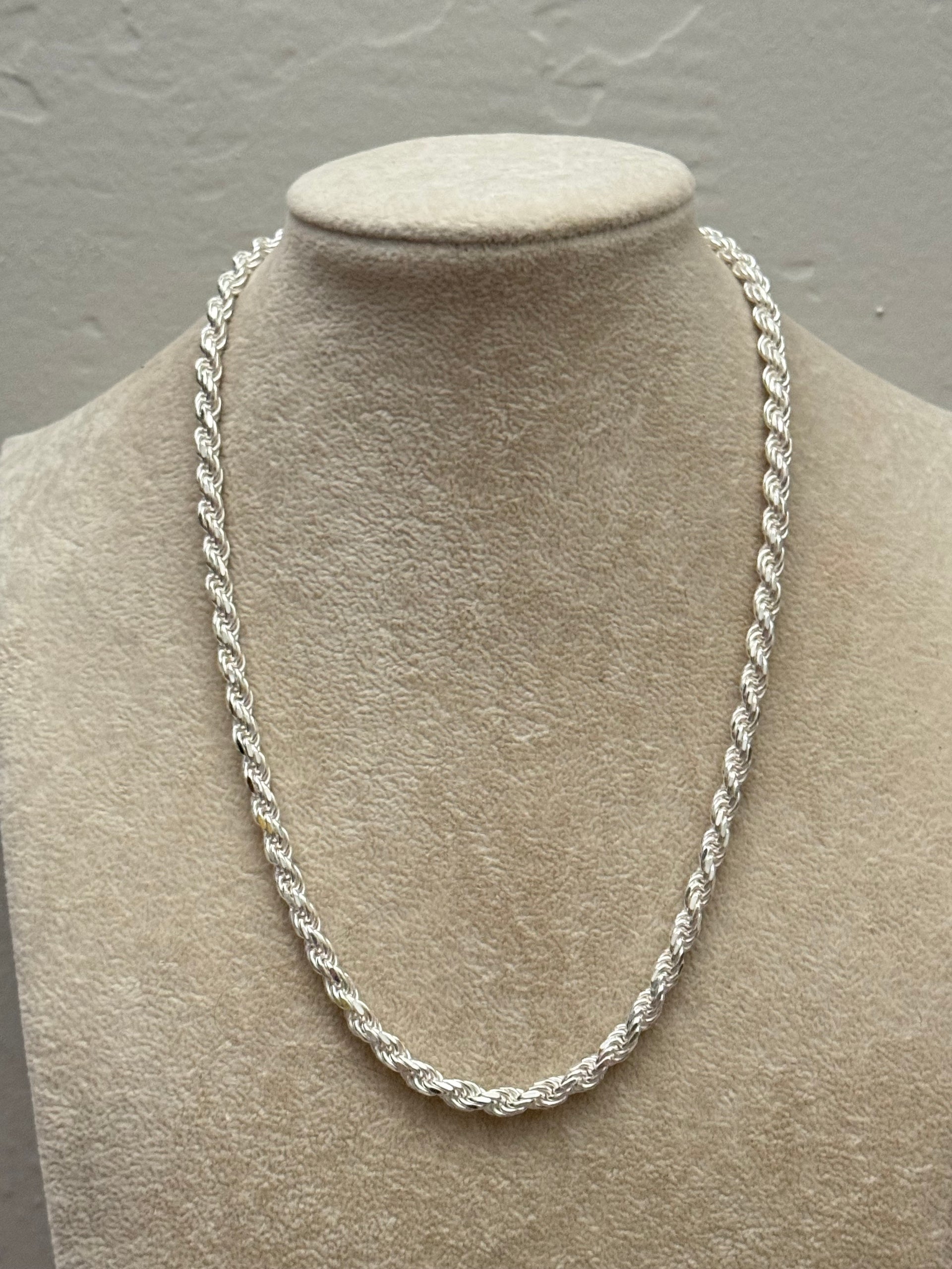 Sterling Silver Italian Links Necklace