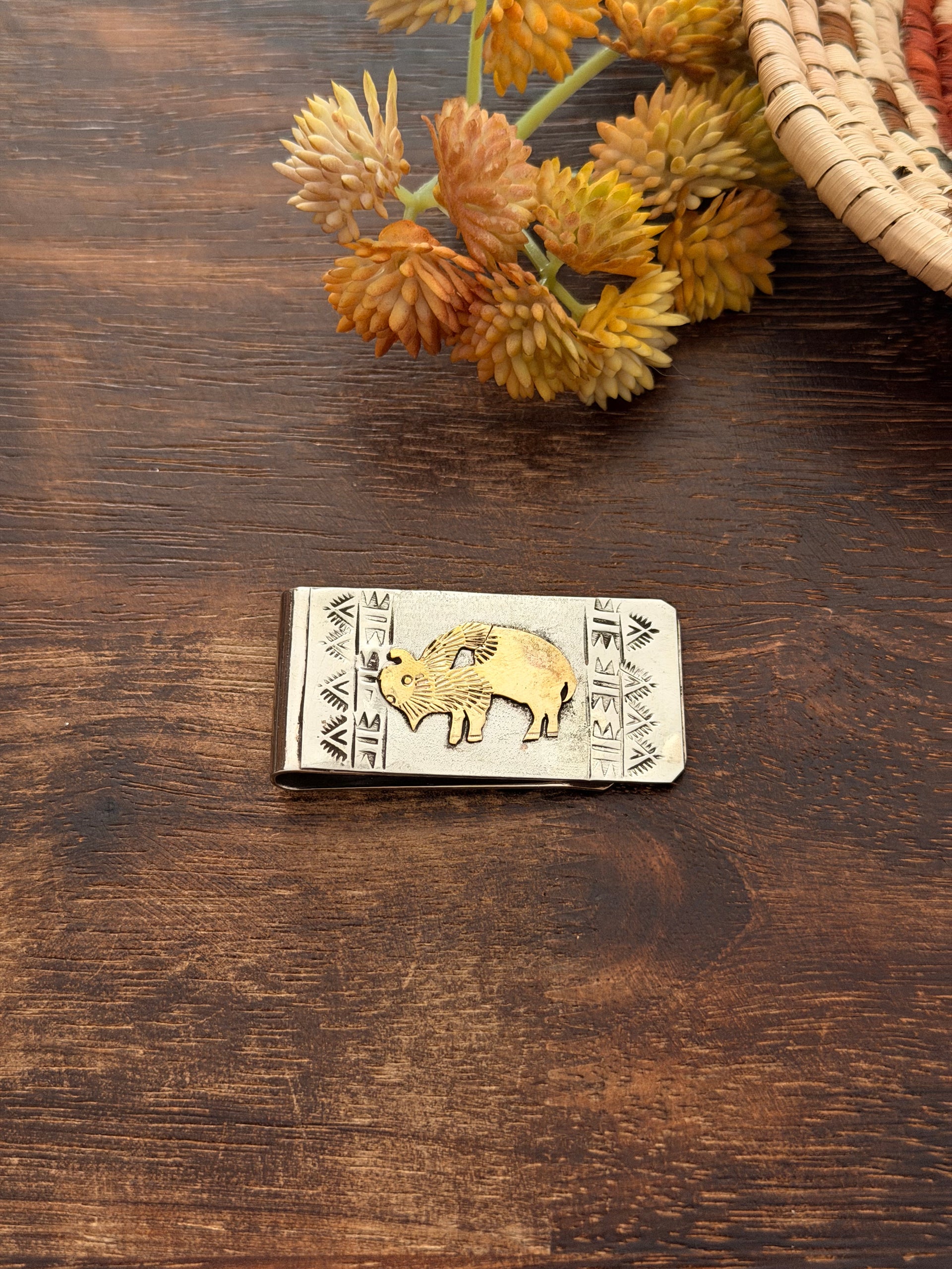 Navajo Made Sterling Silver Money Clip