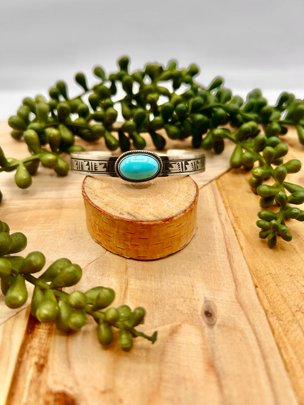 Rick Enriquez Kingman Turquoise & Sterling Silver Cuff Bracelet