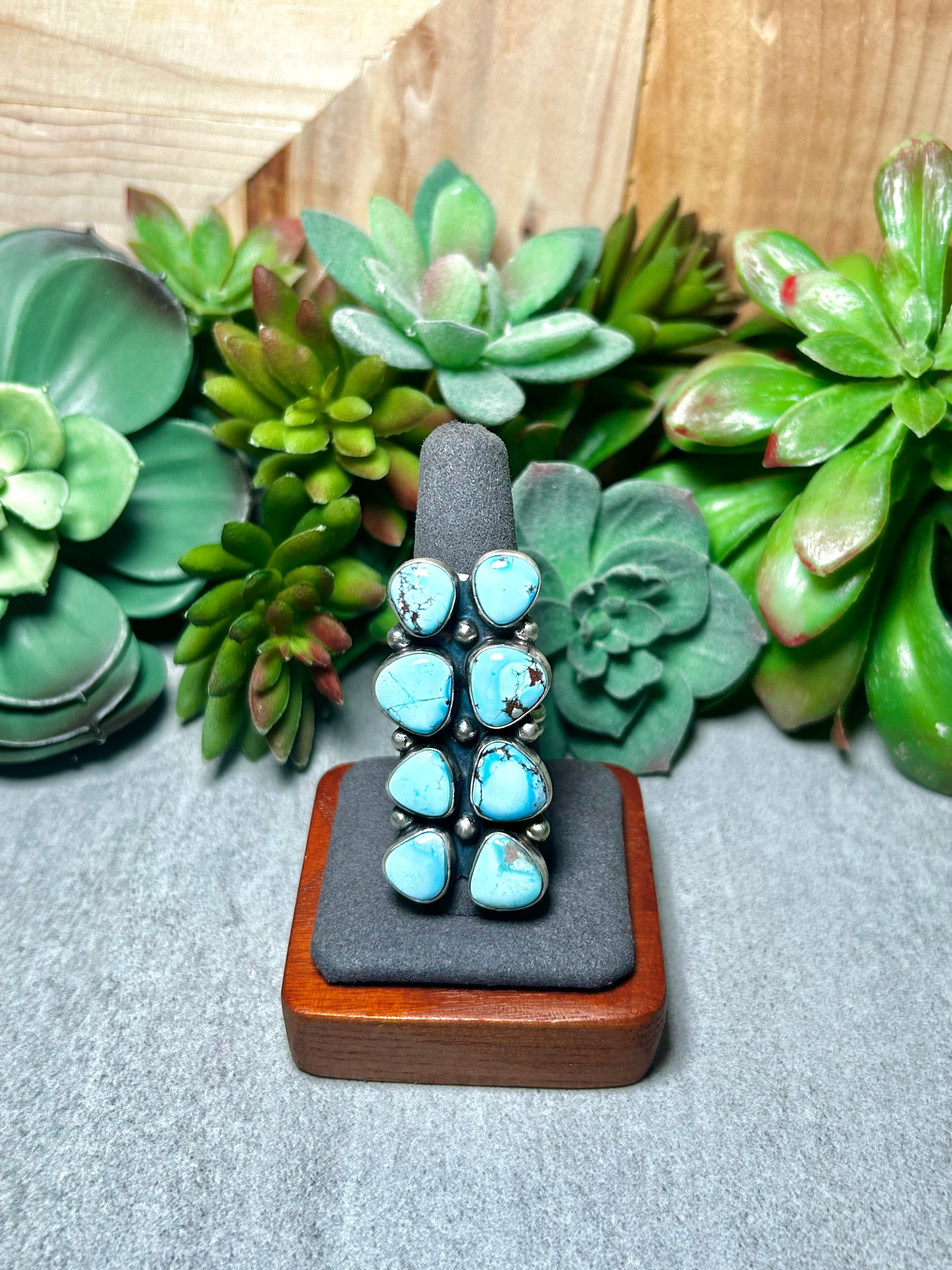 Jameson Garcia Golden Hill Turquoise & Sterling Silver Adjustable Ring