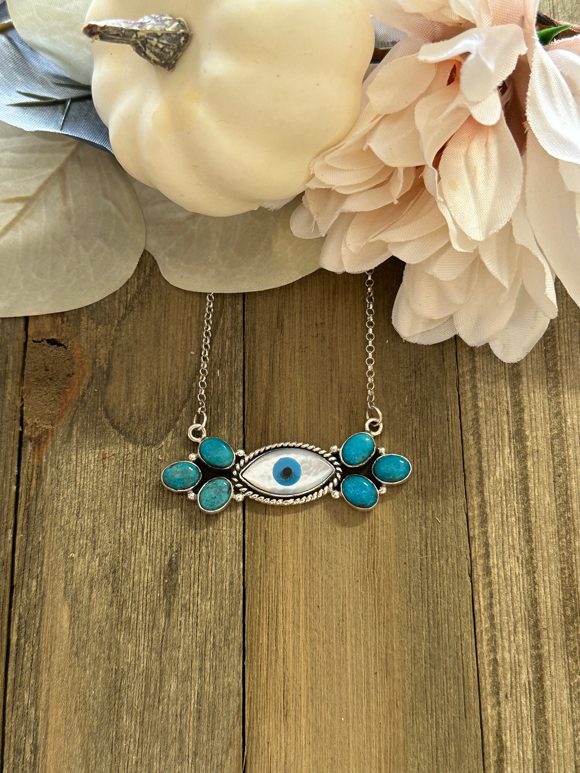 Southwest Made Multi Stone & Sterling Silver Necklace
