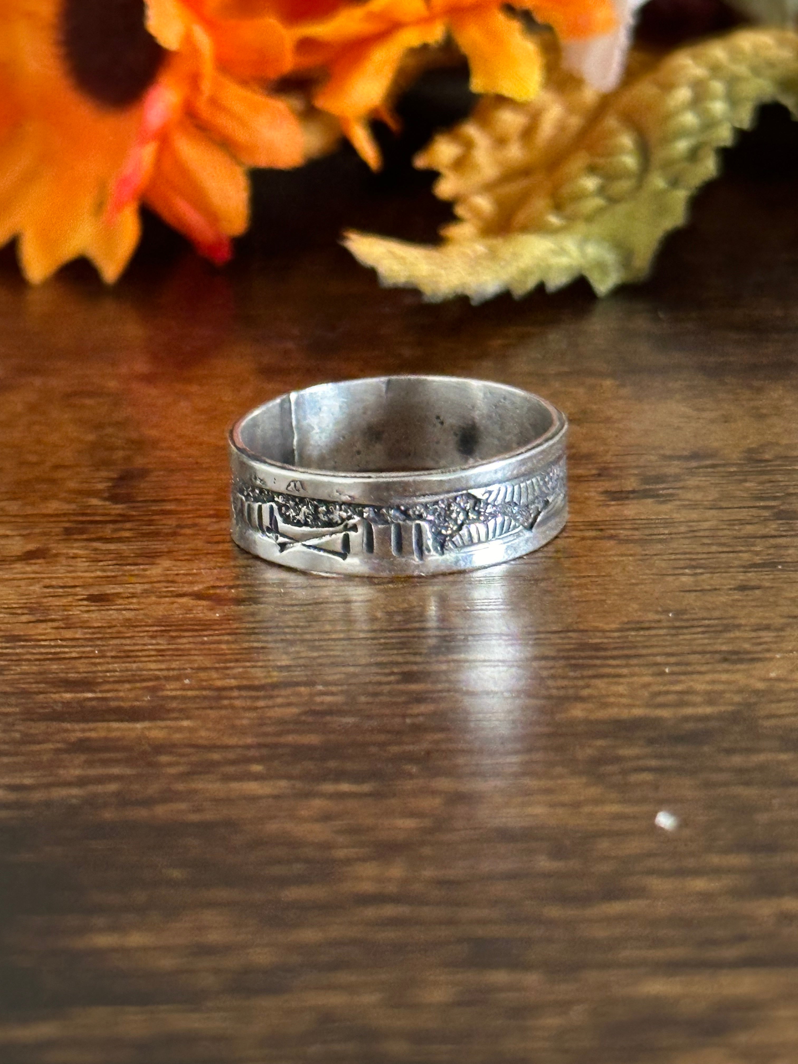 Sophia Becenti Sterling Silver Story Teller Ring