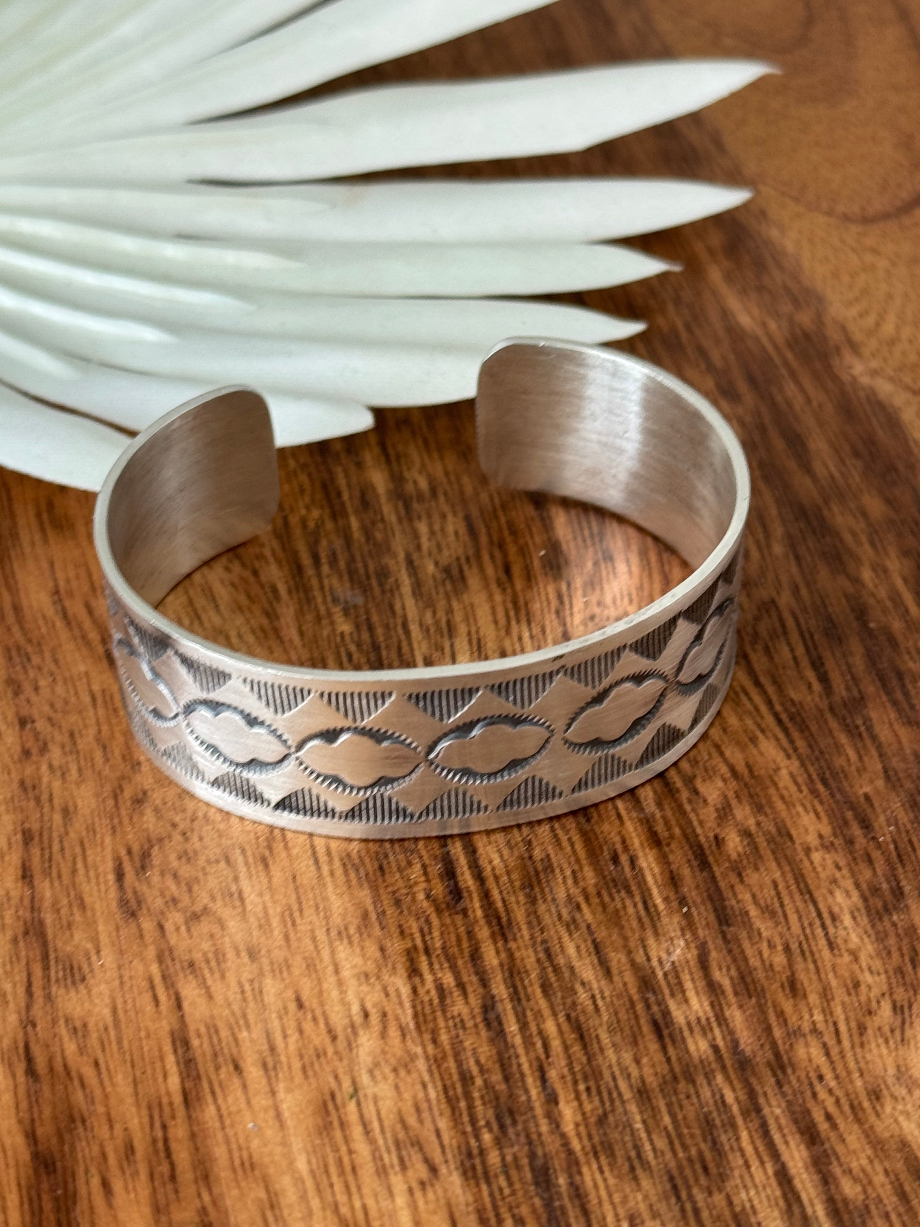 Navajo Made Sterling Silver Cuff Bracelet