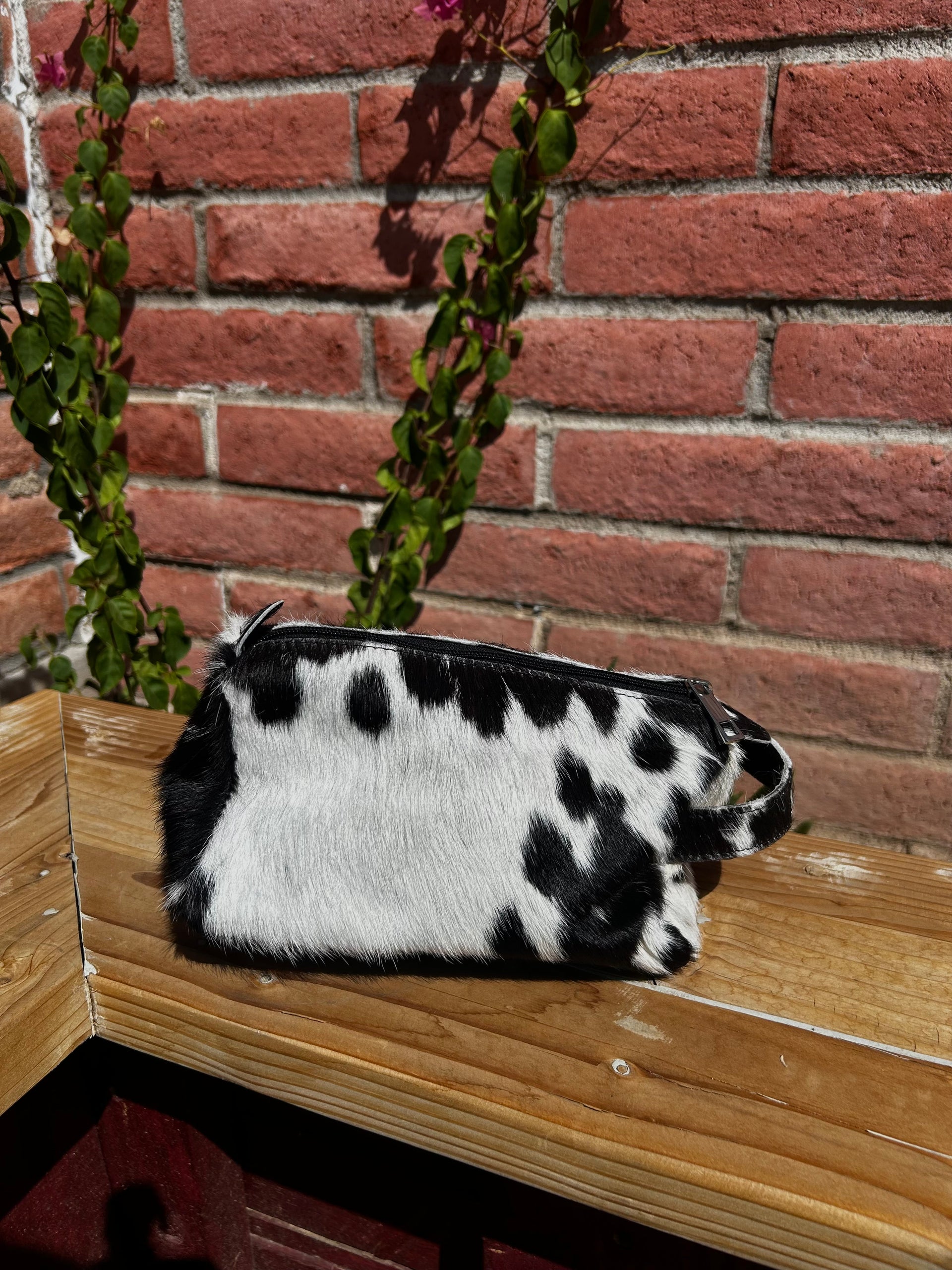 Genuine Leather & Cowhide Toiletry Bag