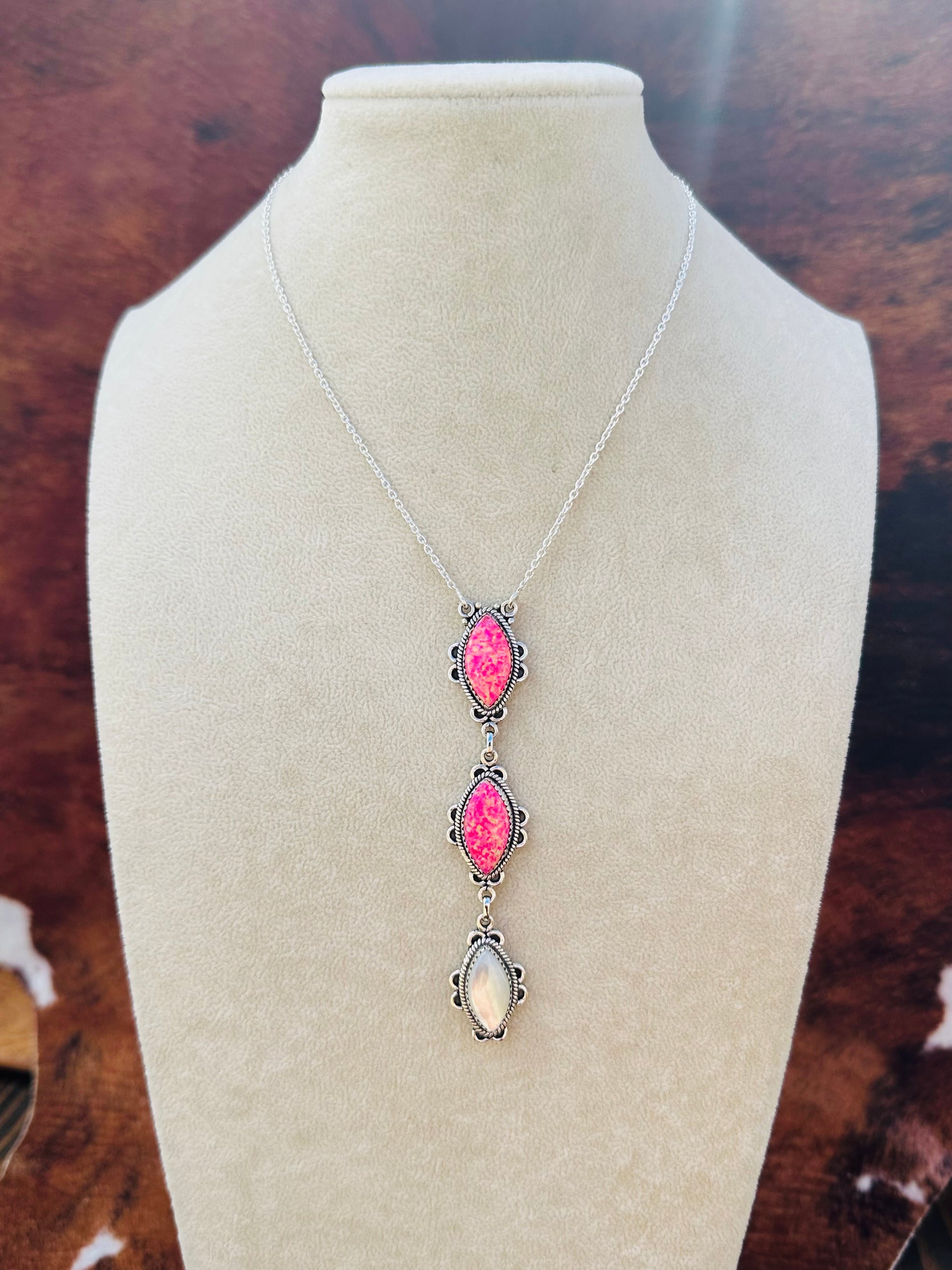 Southwest Handmade Multi Stone & Sterling Silver Necklace