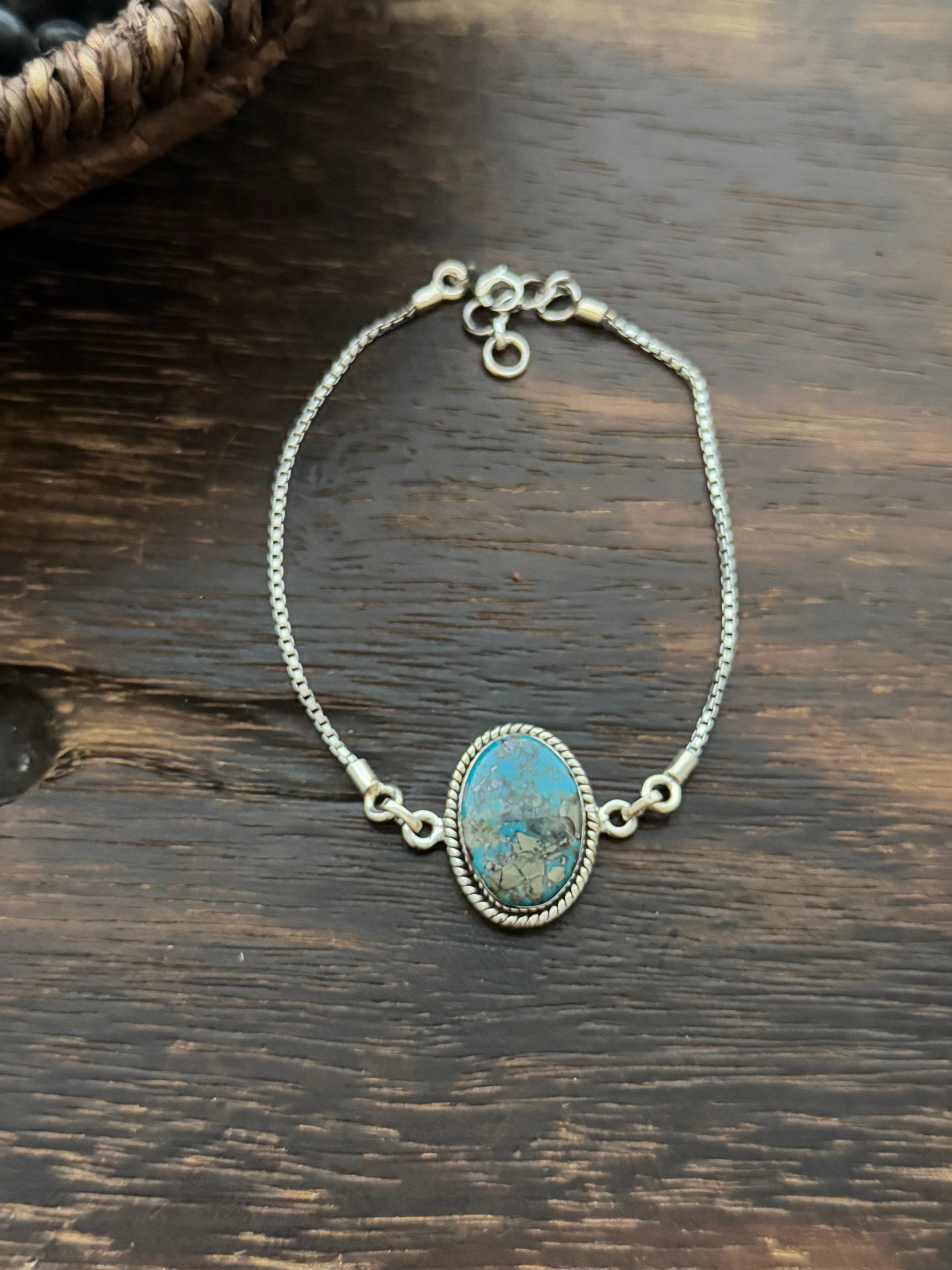 TTD Kingman Turquoise & Sterling Silver Bracelet