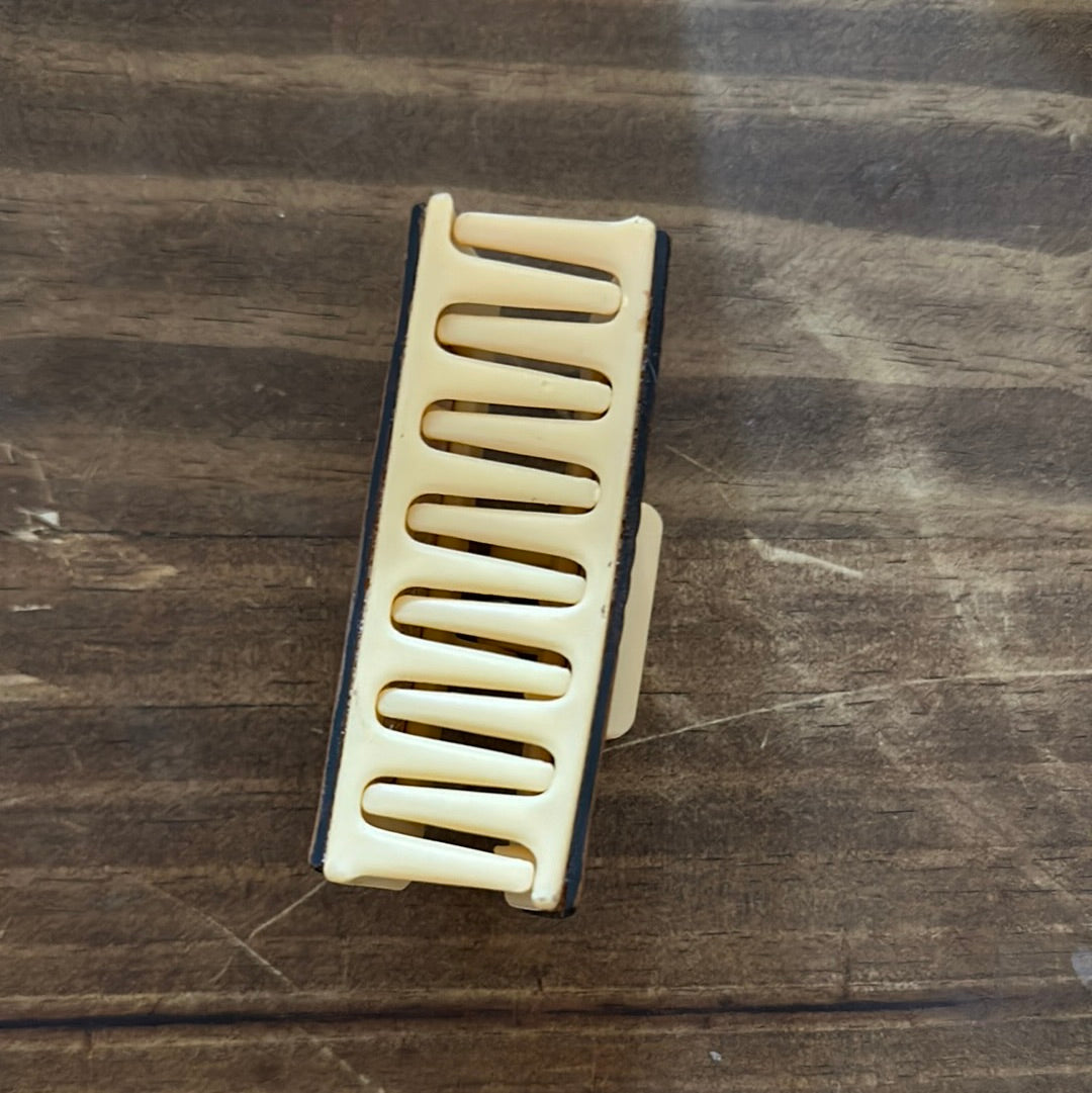 Genuine Tooled Leather Hair Clip