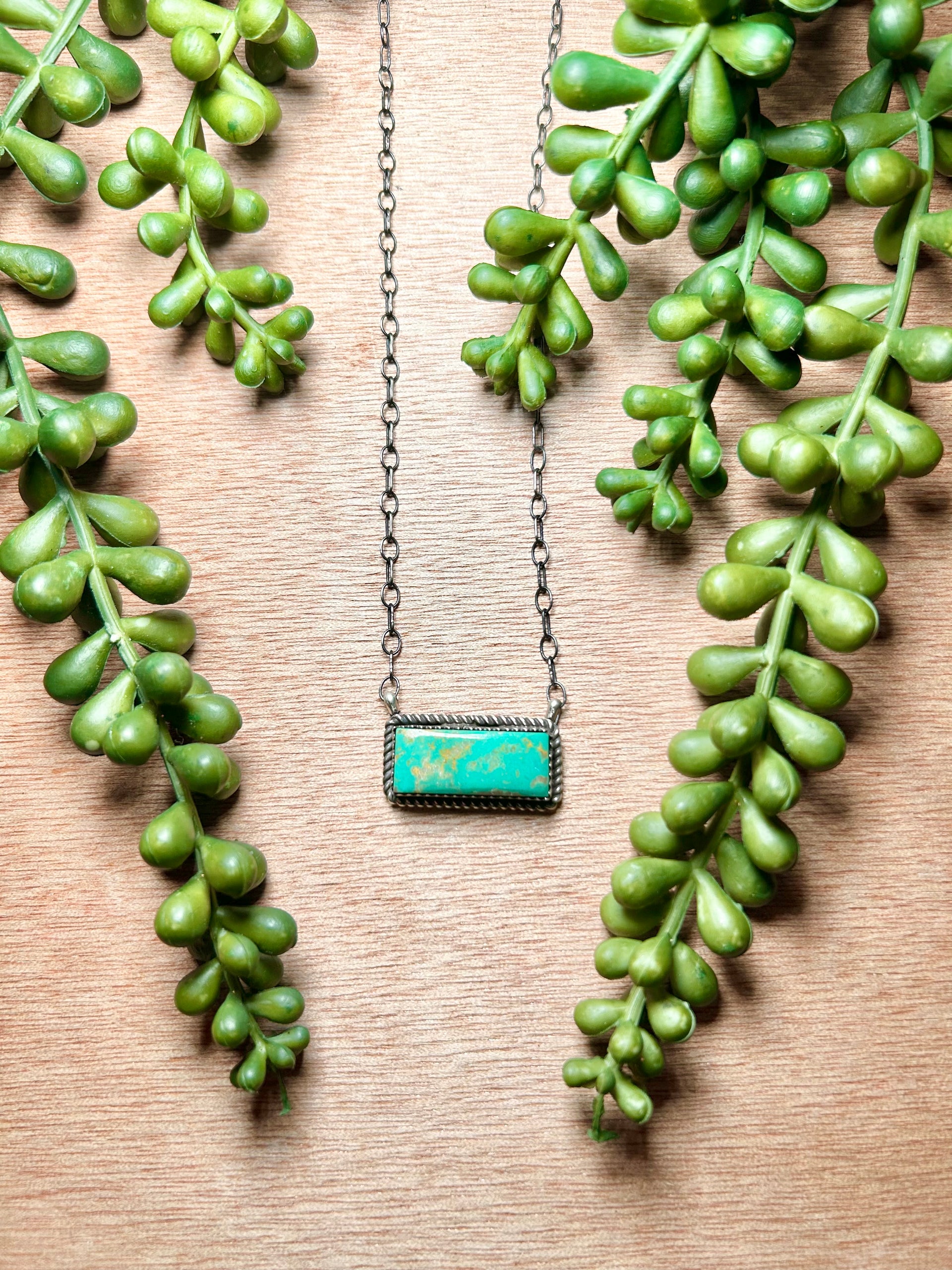 Tia Long Kingman Turquoise & Sterling Silver Necklace