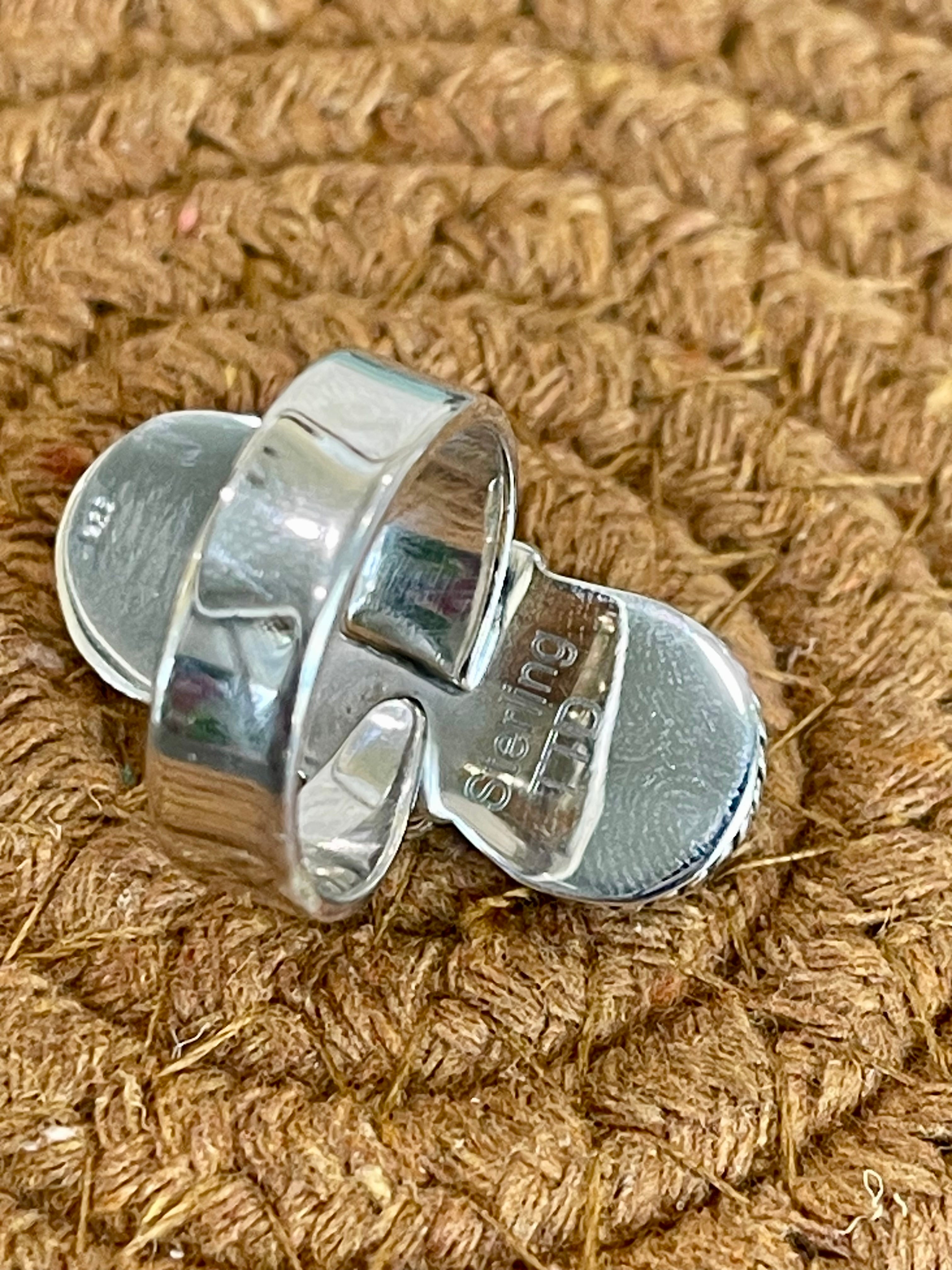 Southwest Handmade Wild Horse & Sterling Silver Adjustable Ring