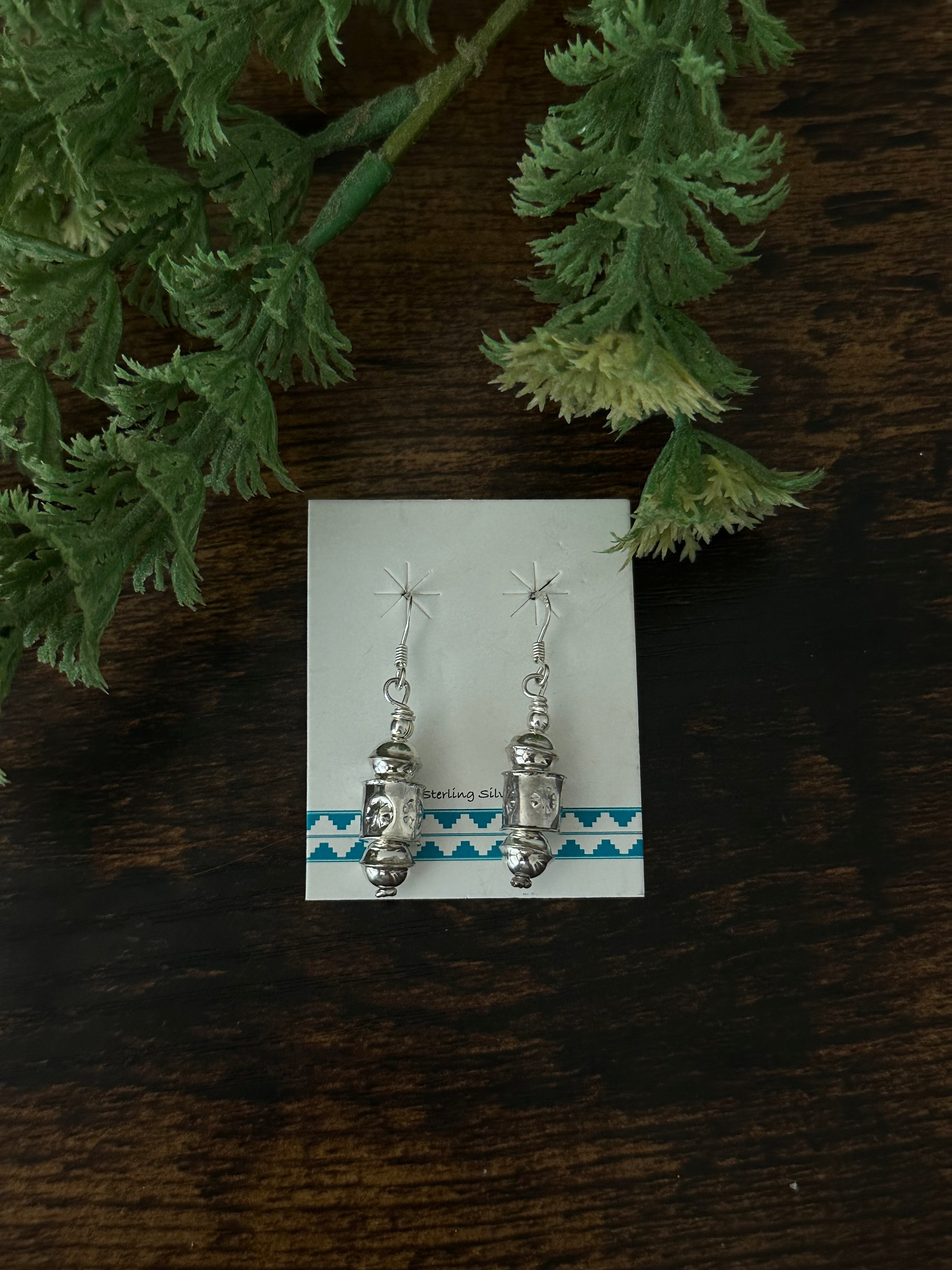 Navajo Made Sterling Silver Earrings