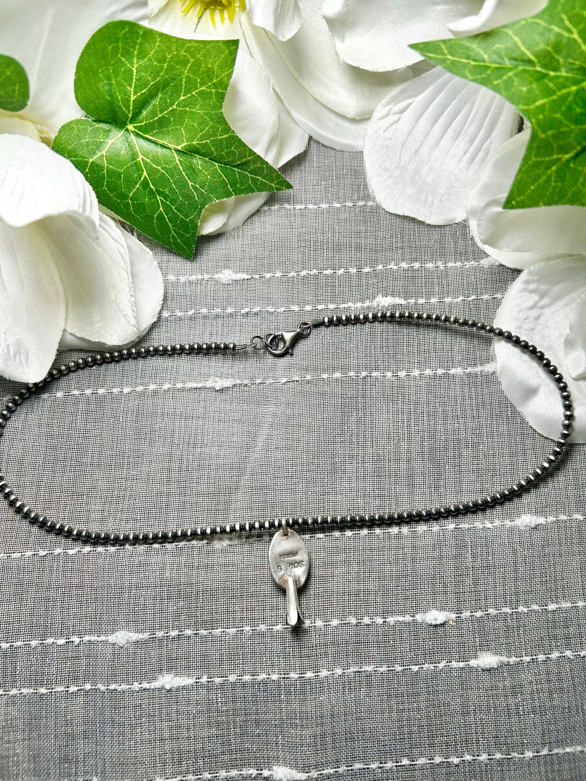 George Rios Blue Ridge Turquoise & Sterling Silver Necklace