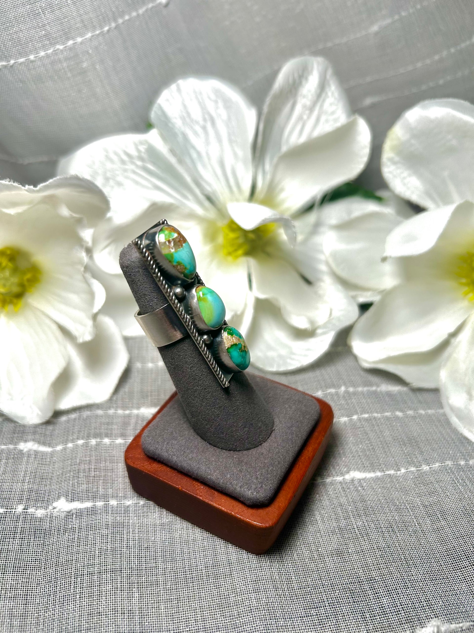 Antionnette Martínez Sonoran Mountain & Sterling Silver Ring Size 5.25