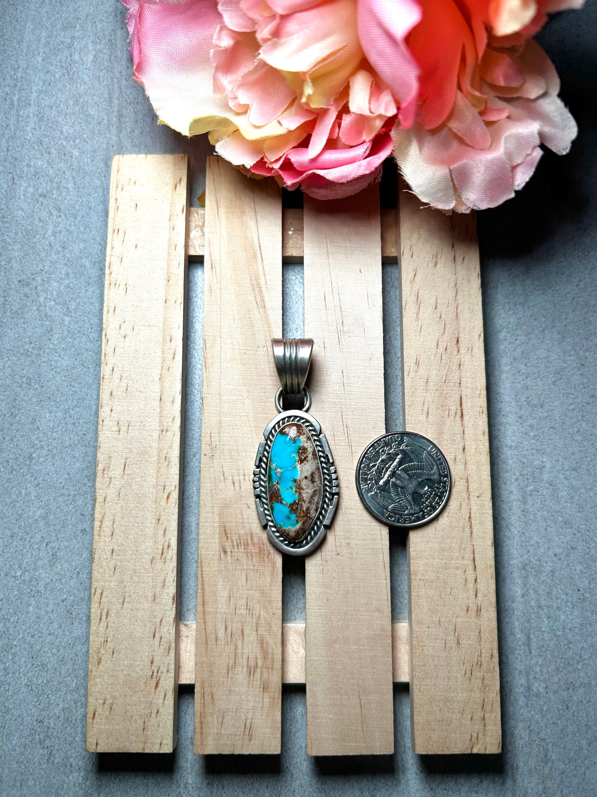 Jon McCray Royston Turquoise & Sterling Silver Pendant