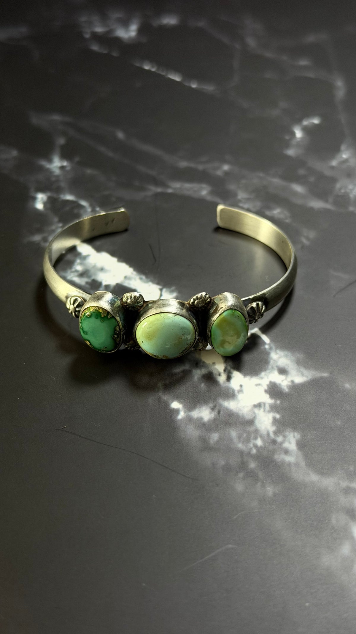 Betta Lee Sonoran Mountain Turquoise & Sterling Silver Cuff Bracelet