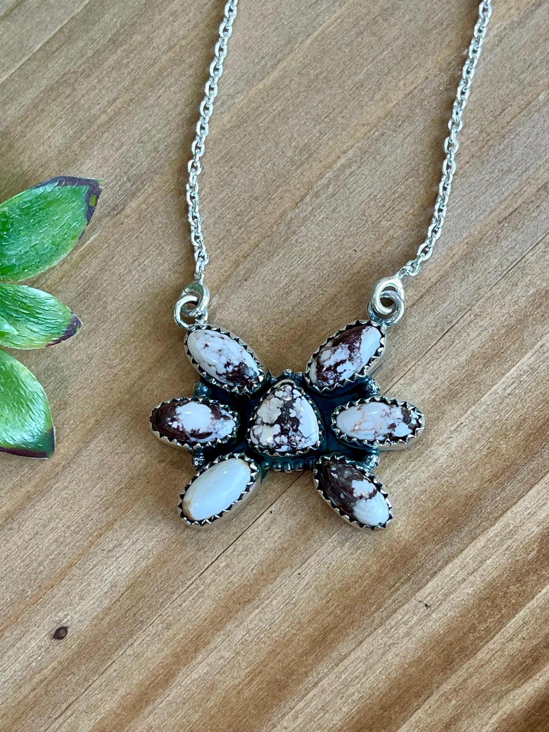 Southwest Handmade Wild Horse & Sterling Silver Necklace