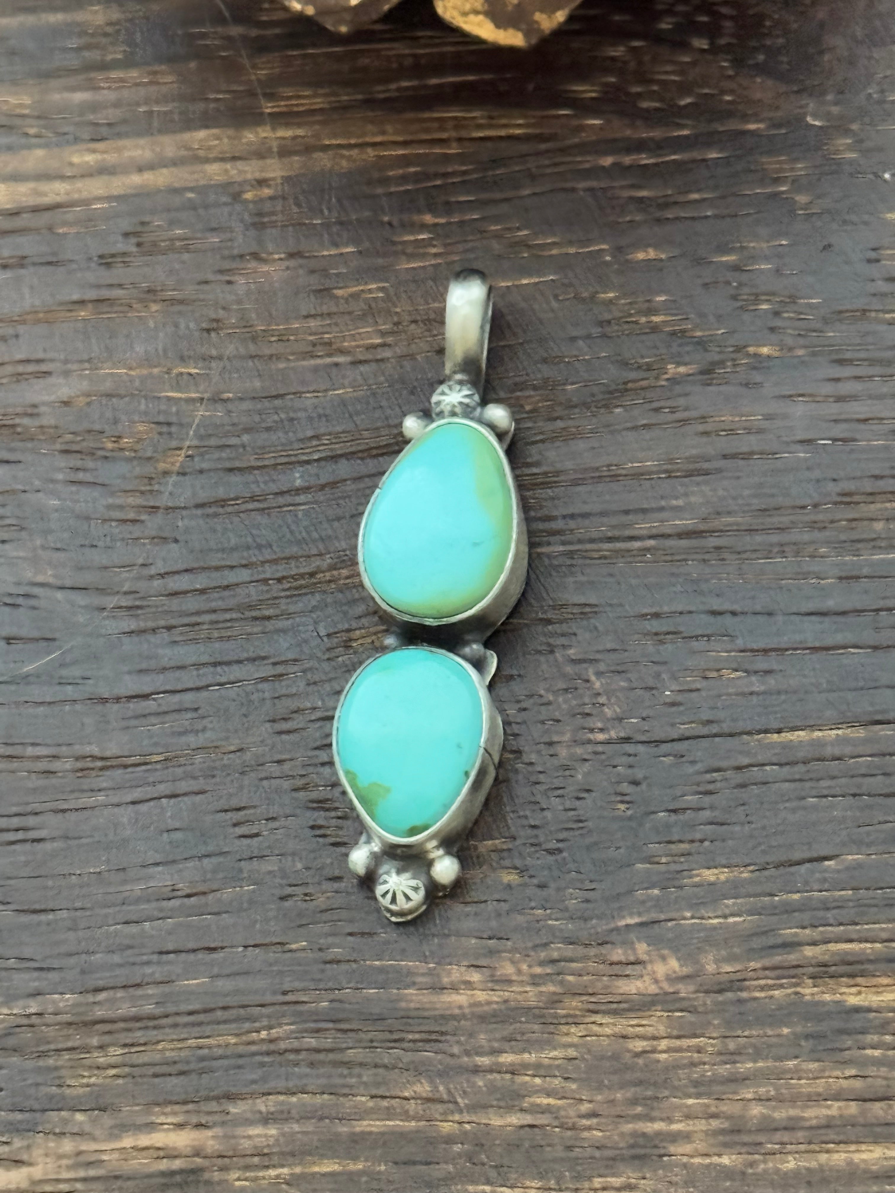 Antionette Largo Turquoise & Sterling Silver Pendant