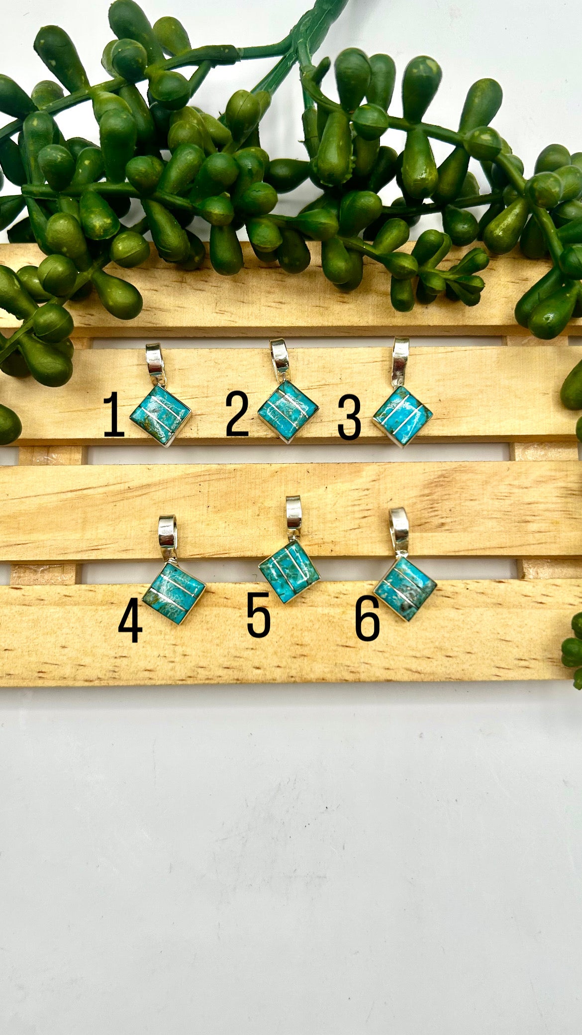 Michelle Haloo Kingman Turquoise & Sterling Silver Pendant