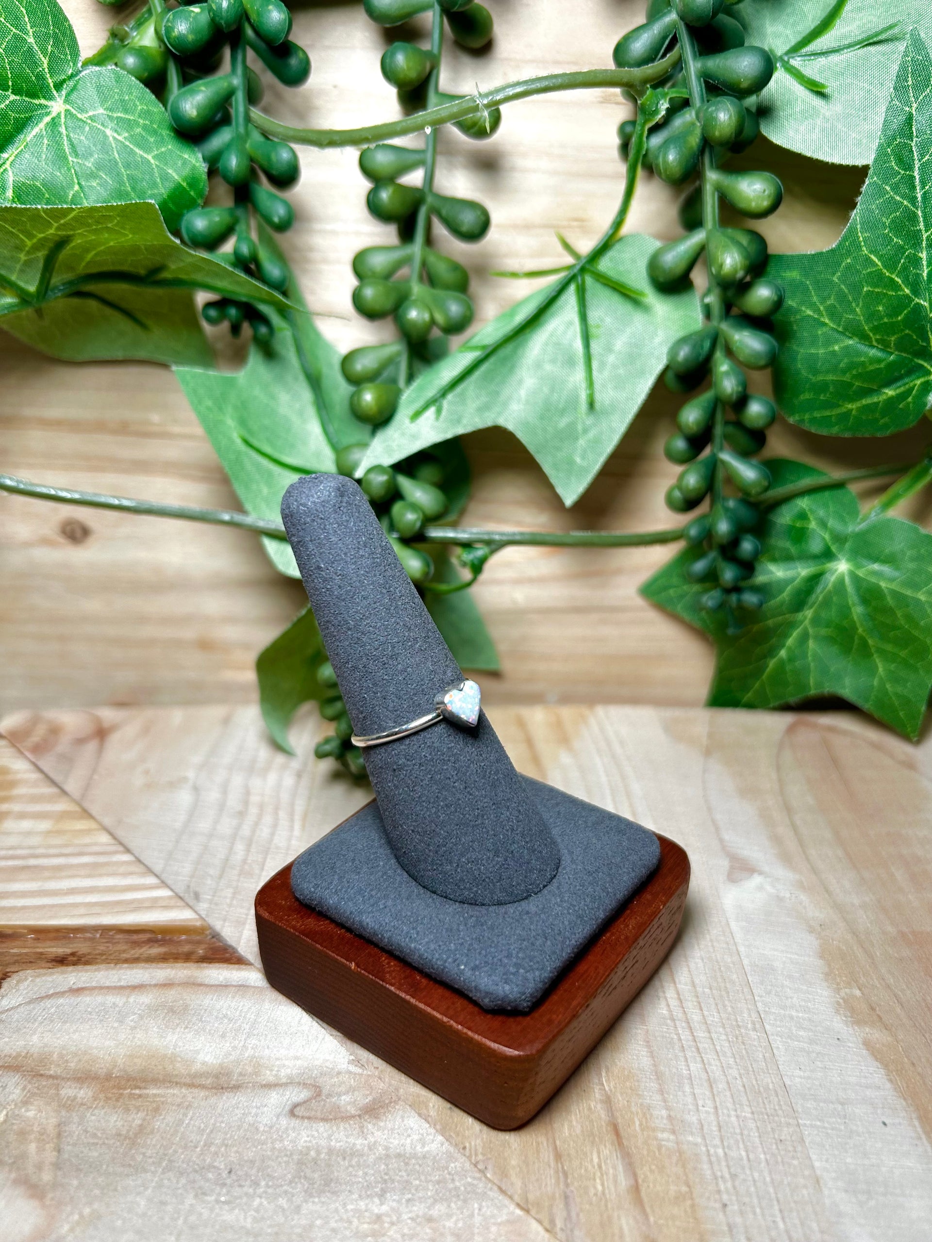 Navajo Made Opal & Sterling Silver Ring