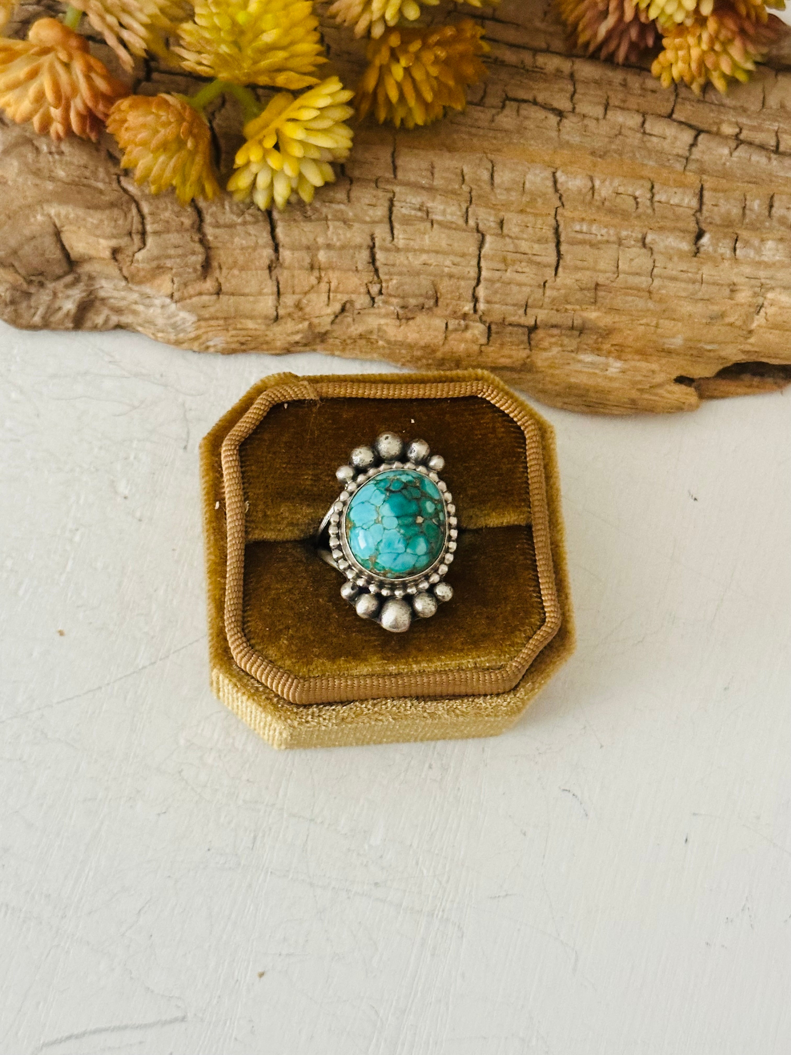 Navajo Made Turquoise & Sterling Silver Ring