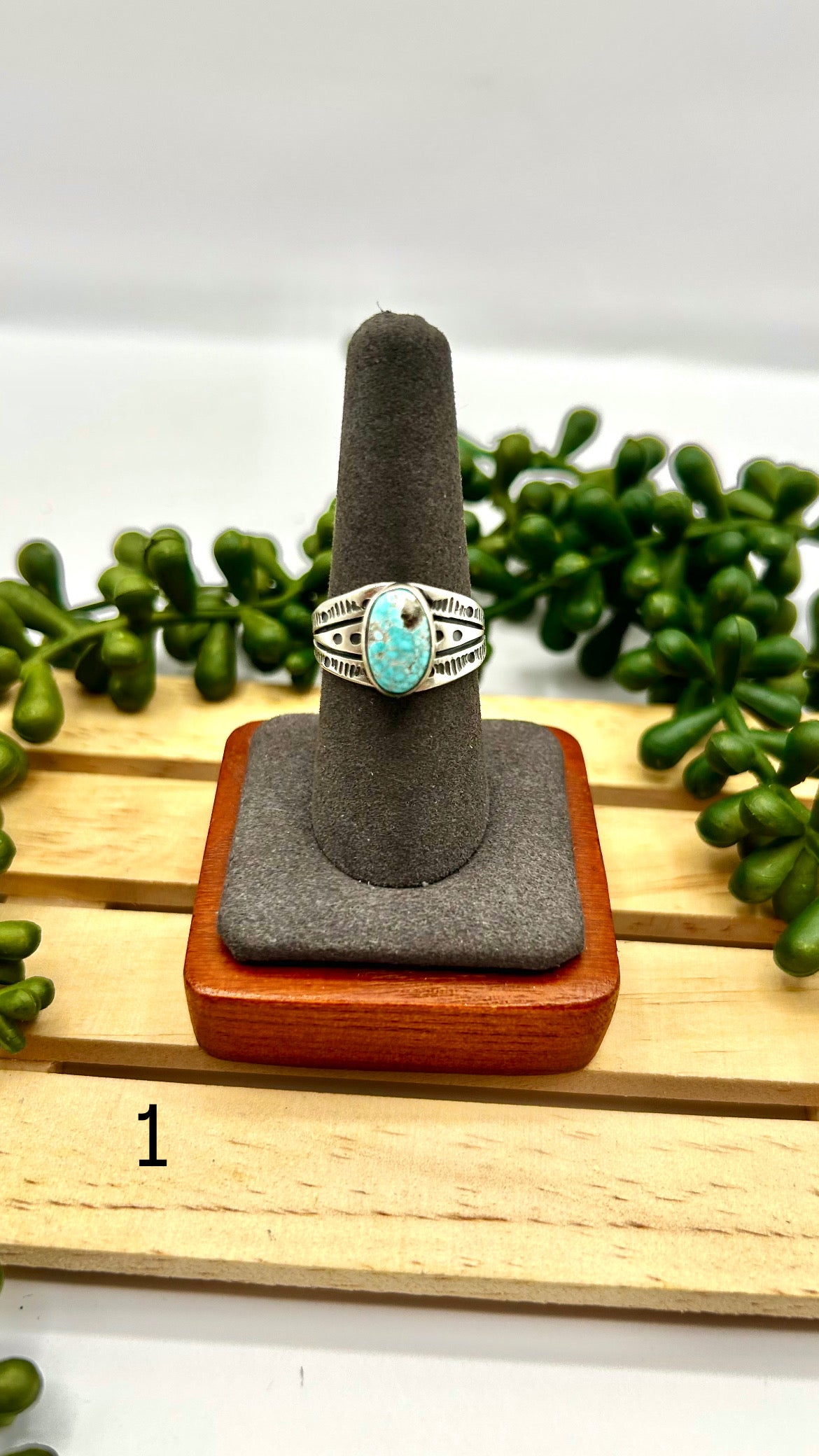 Francis Yazzie Royston Turquoise & Sterling Silver Ring