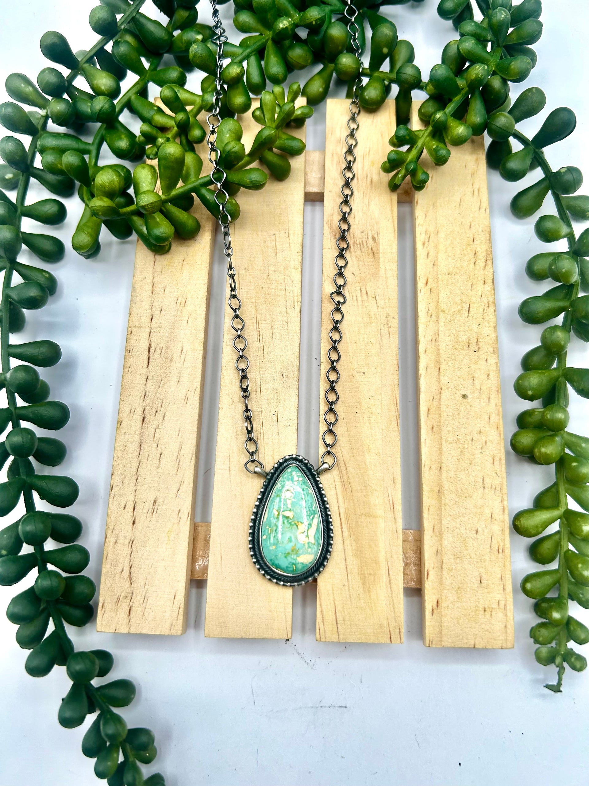 Scott Skeets Royston Turquoise & Sterling Silver Necklace