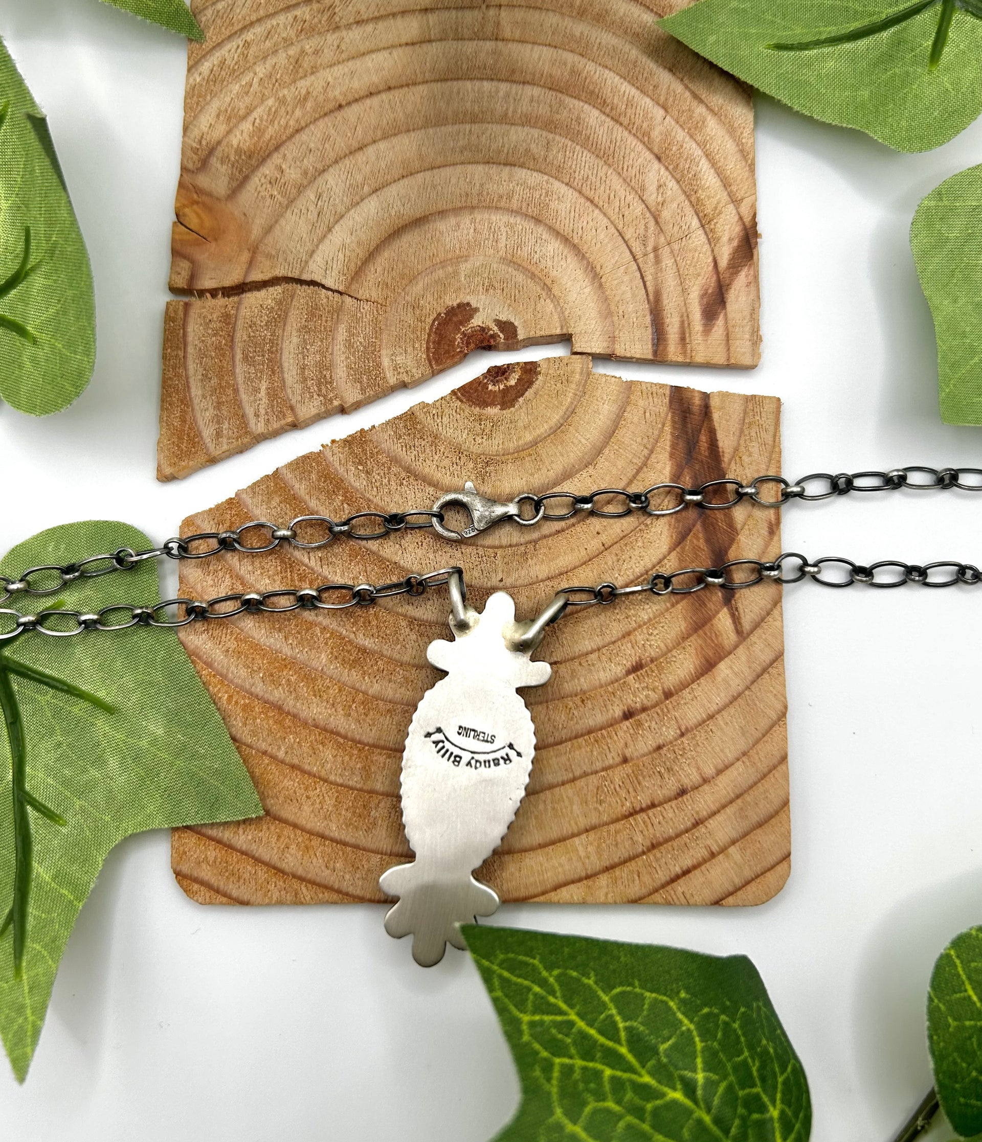 Randy Billy Natural Dry Creek Turquoise & Sterling Silver Necklace